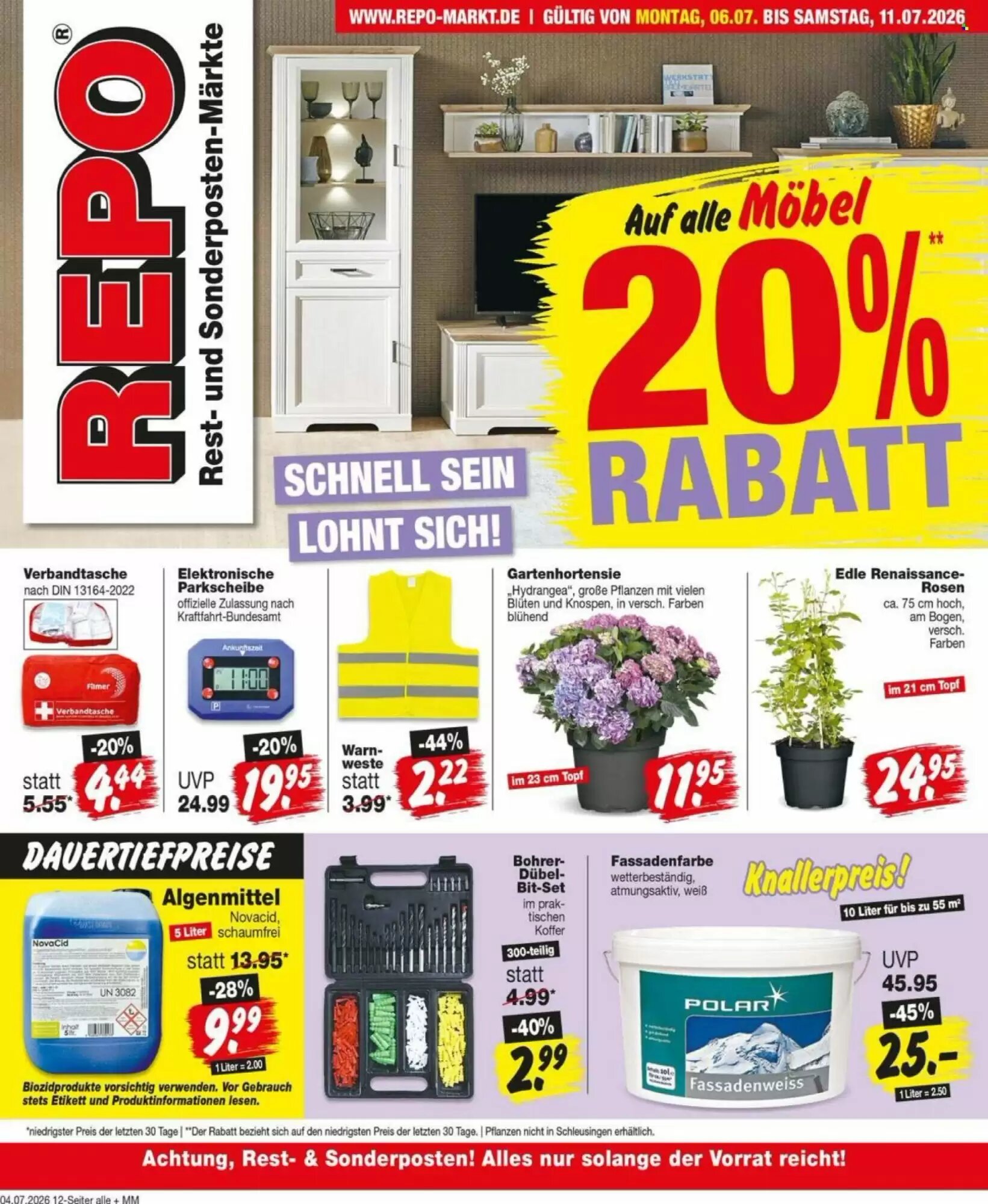 Repo Markt Prospekt (ab 06.07.2026) zum Blättern - Seite 1