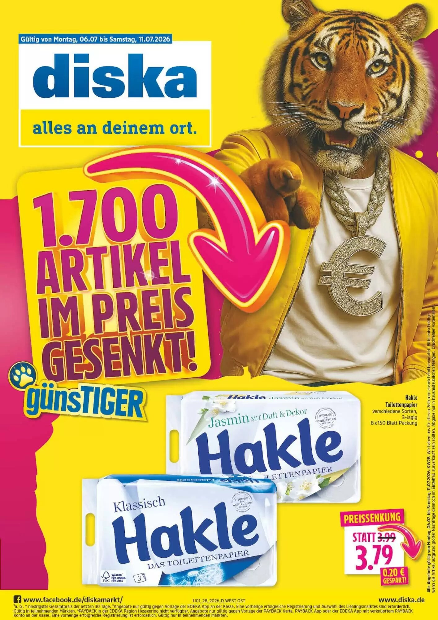 diska Prospekt (ab 06.07.2026) zum Blättern - Seite 1