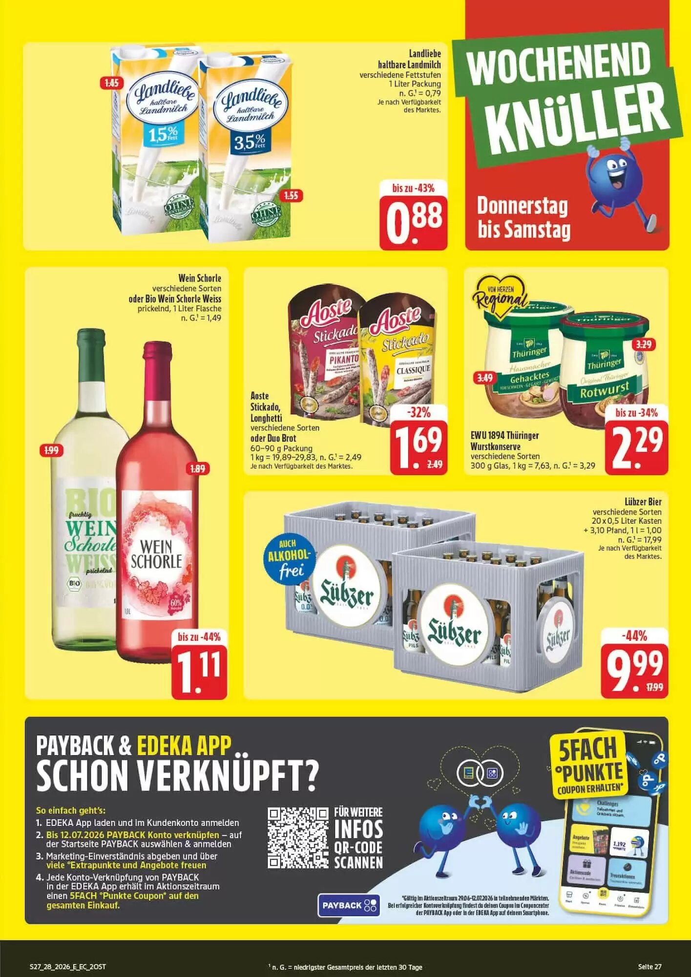Edeka Aktiv Markt Prospekt (ab 06.07.2026) zum Blättern - Seite 27
