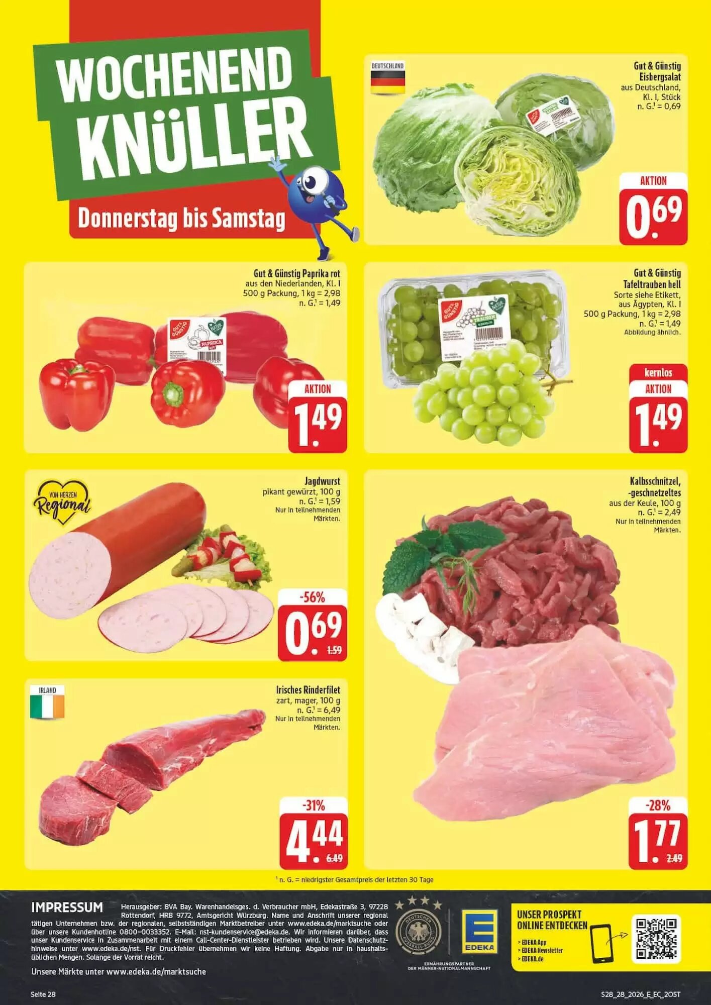 Edeka Aktiv Markt Prospekt (ab 06.07.2026) zum Blättern - Seite 28