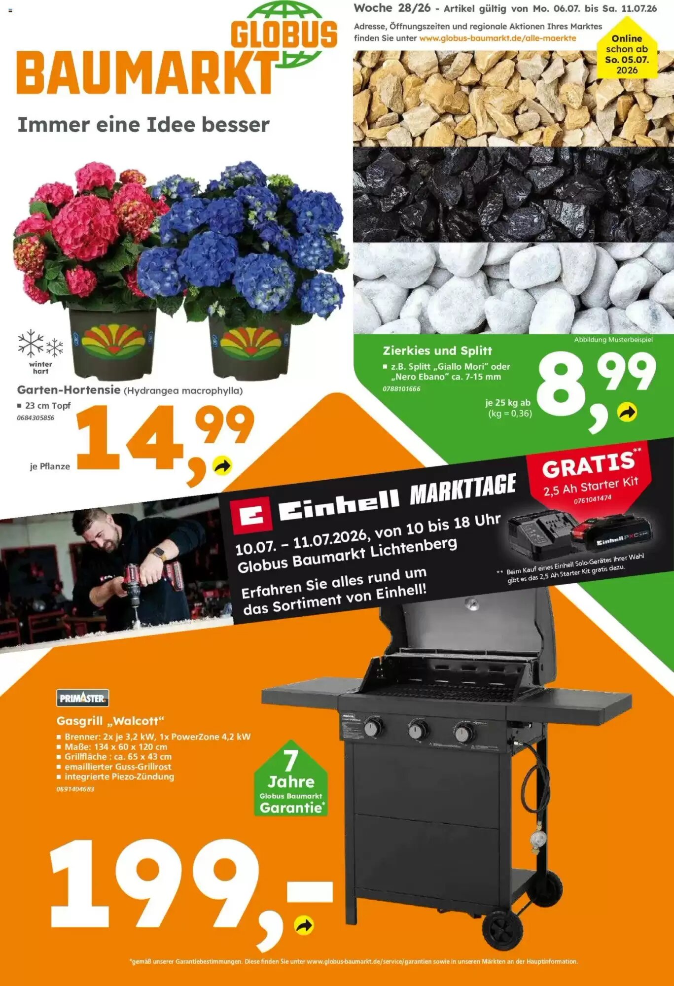 Globus Baumarkt Prospekt (ab 06.07.2026) zum Blättern - Seite 1