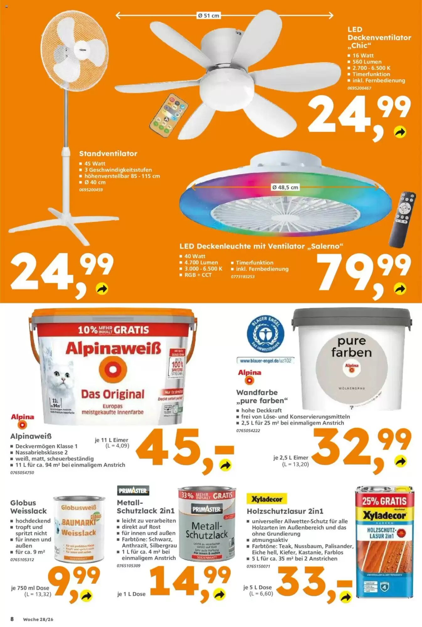 Globus Baumarkt Prospekt (ab 06.07.2026) zum Blättern - Seite 8