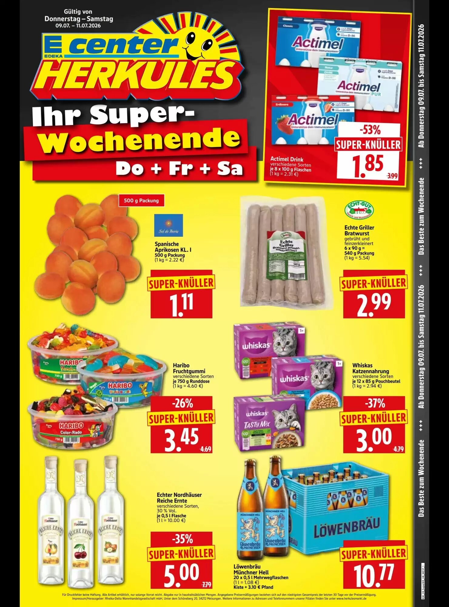Edeka Herkules Prospekt (ab 09.07.2026) zum Blättern - Seite 1