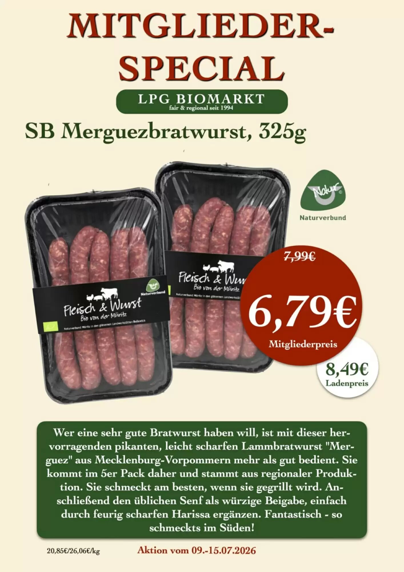 LPG Biomarkt Prospekt (ab 09.07.2026) zum Blättern - Seite 9