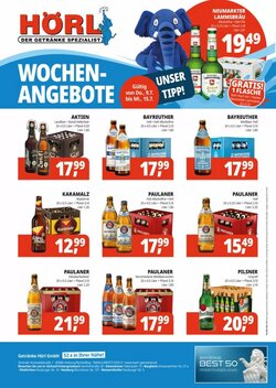 Hörl Getränke Prospekt (ab 09.07.2026) zum Blättern