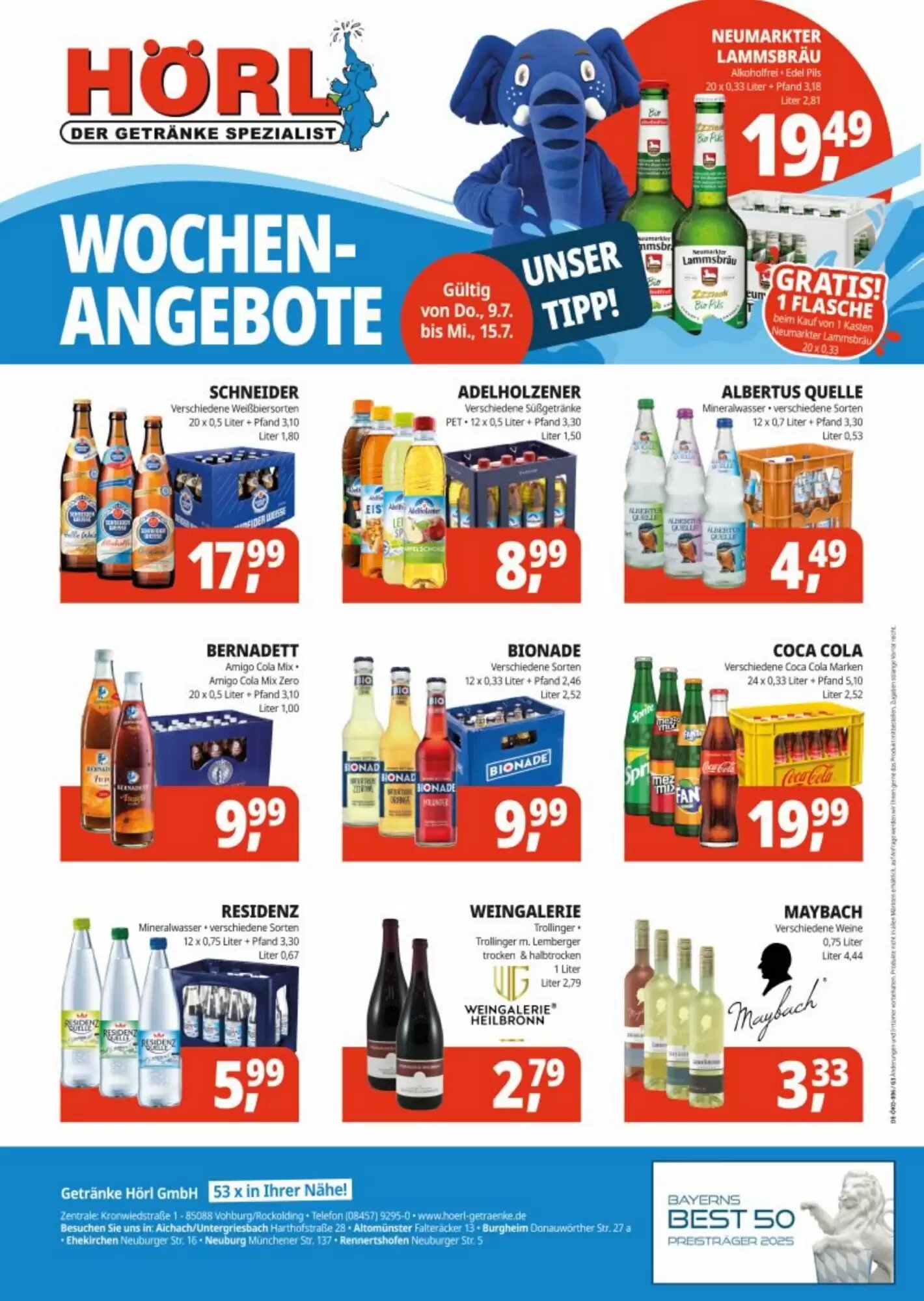Hörl Getränke Prospekt (ab 09.07.2026) zum Blättern - Seite 2