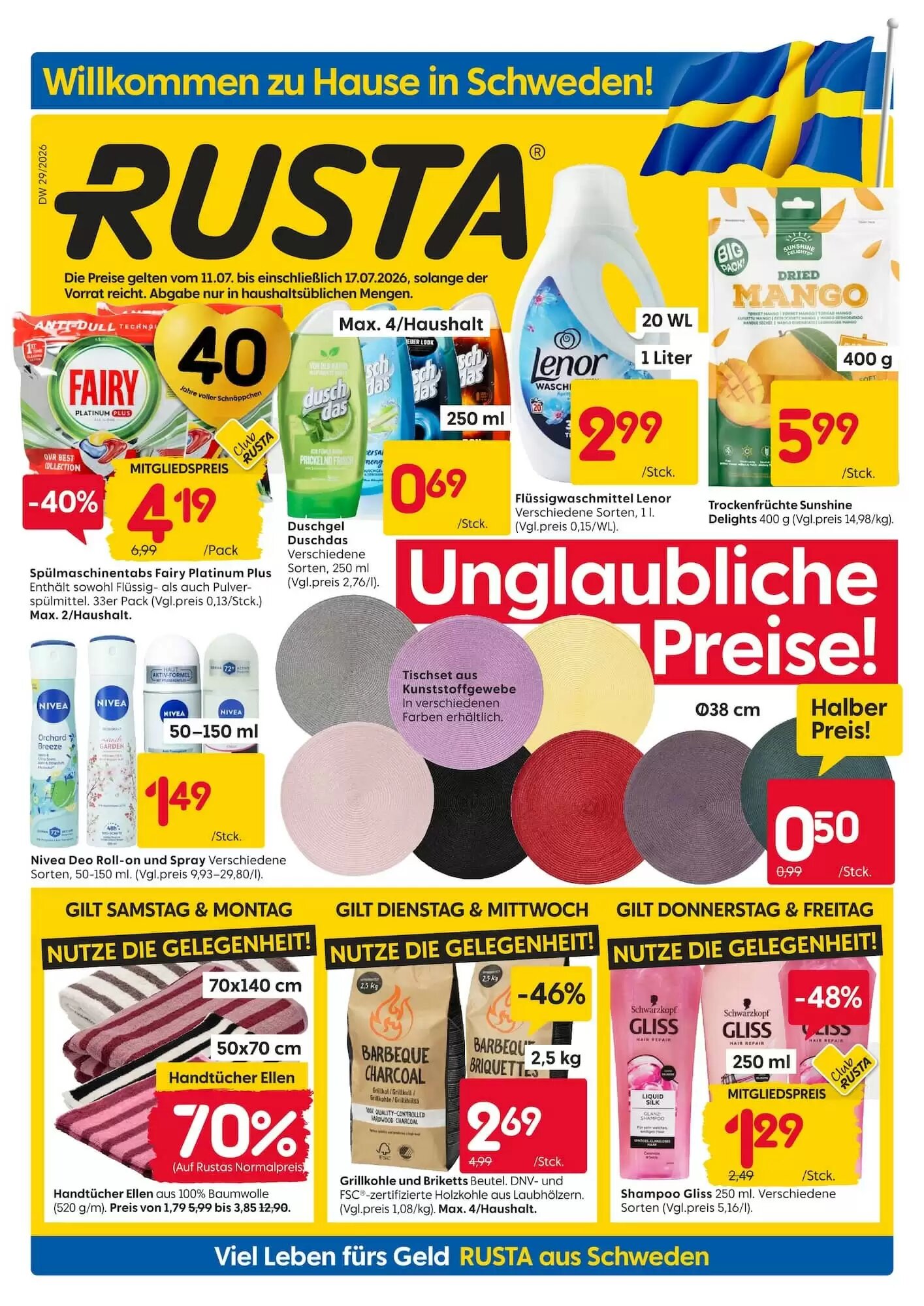 Rusta Prospekt (ab 11.07.2026) zum Blättern - Seite 1
