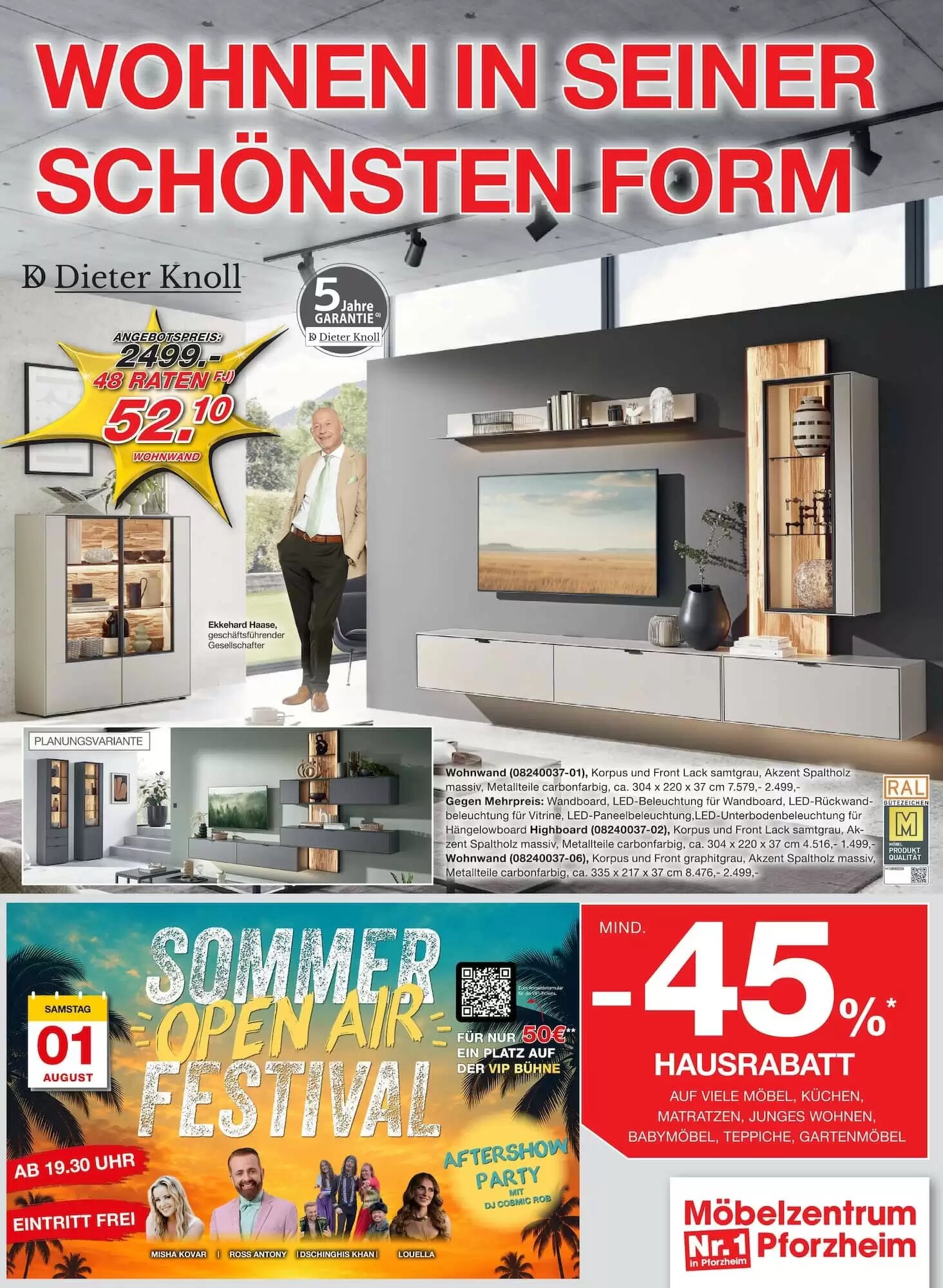 Möbelzentrum Pforzheim Prospekt (ab 11.07.2026) zum Blättern - Seite 1
