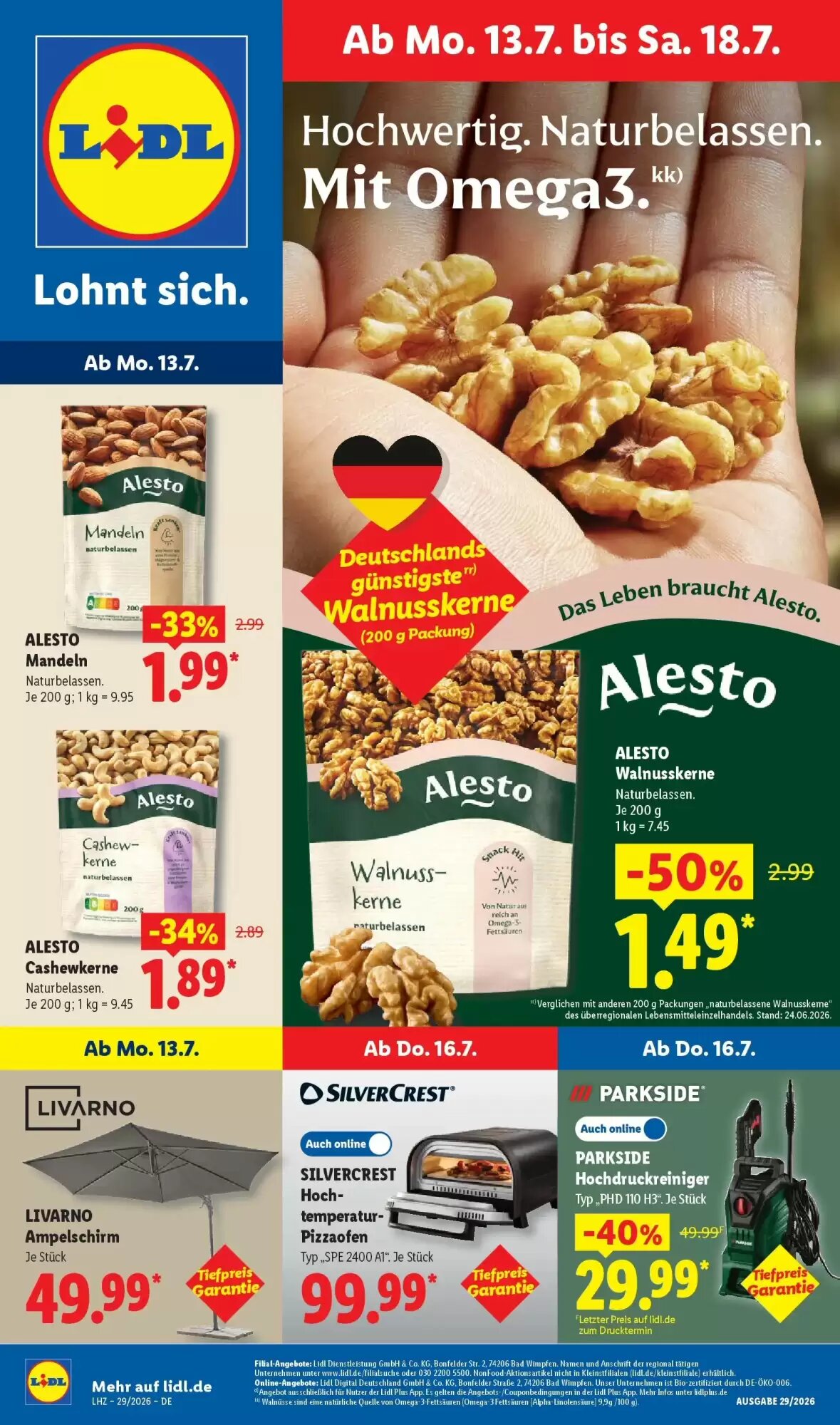 Lidl Prospekt (ab 12.07.2026) zum Blättern - Seite 1