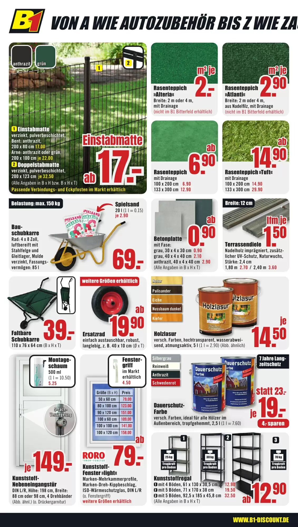 B1 Discount Baumarkt Prospekt (ab 12.07.2026) zum Blättern - Seite 4