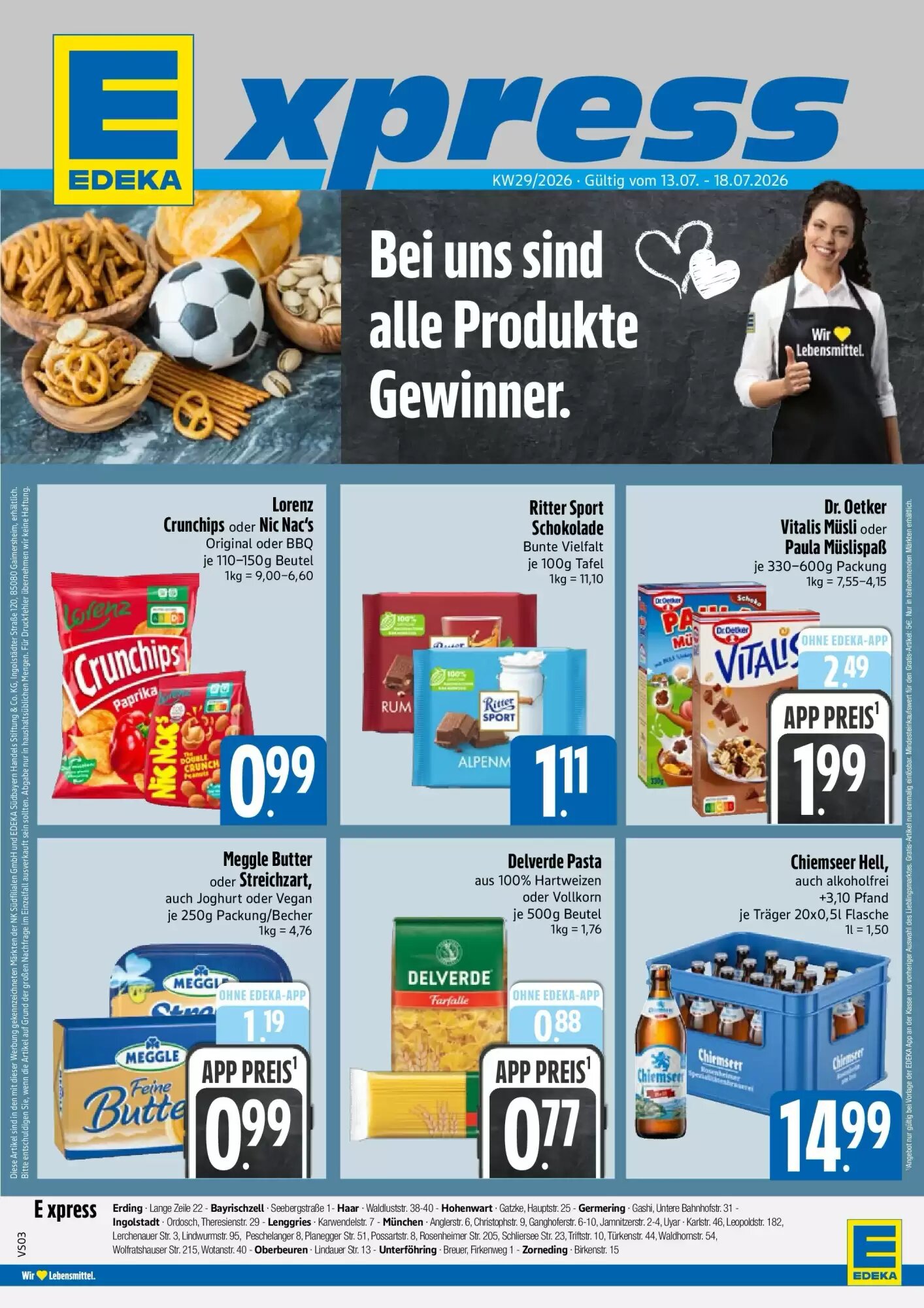 Edeka Xpress Prospekt (ab 12.07.2026) zum Blättern - Seite 1