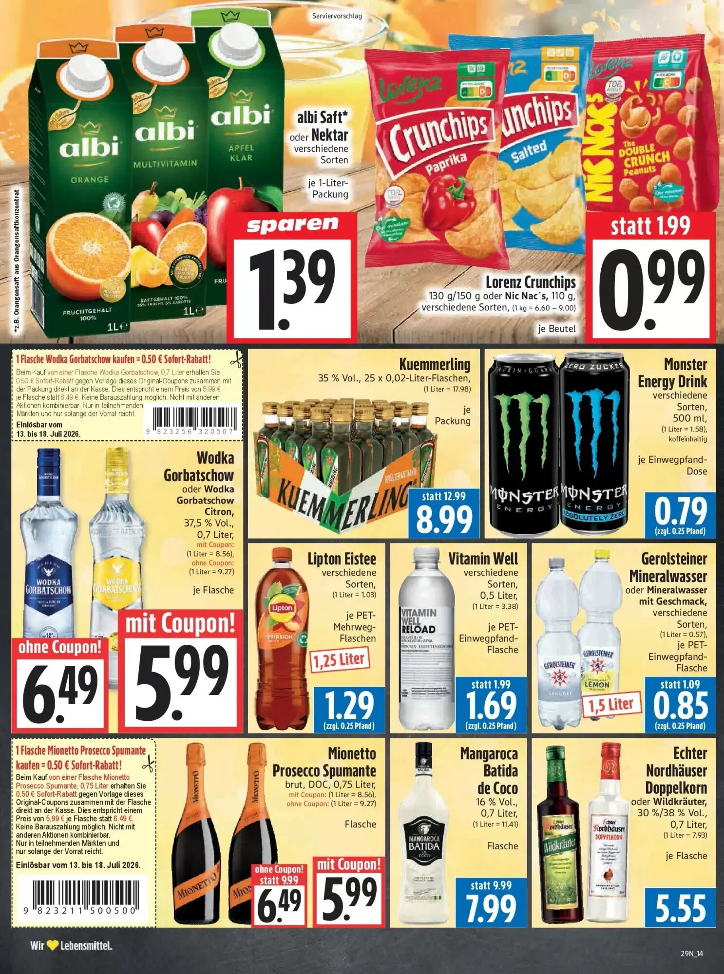EDEKA Hahner Prospekt (ab 12.07.2026) zum Blättern - Seite 16