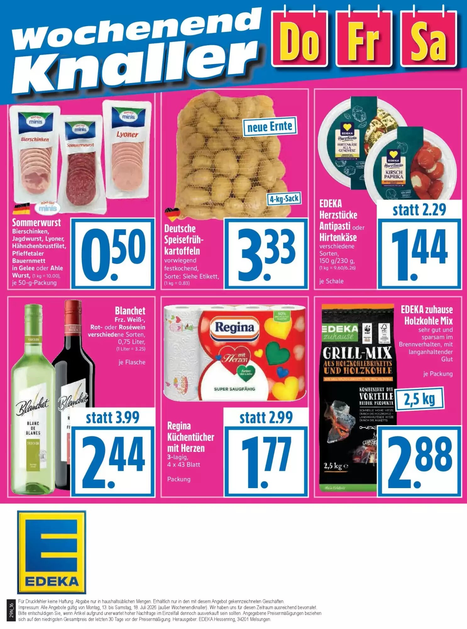 EDEKA Hahner Prospekt (ab 12.07.2026) zum Blättern - Seite 18