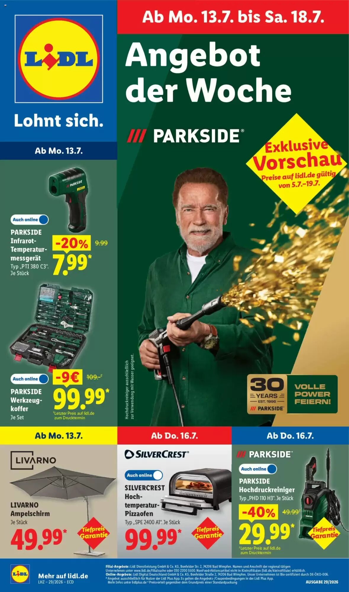 Lidl Prospekt (ab 13.07.2026) zum Blättern - Seite 1