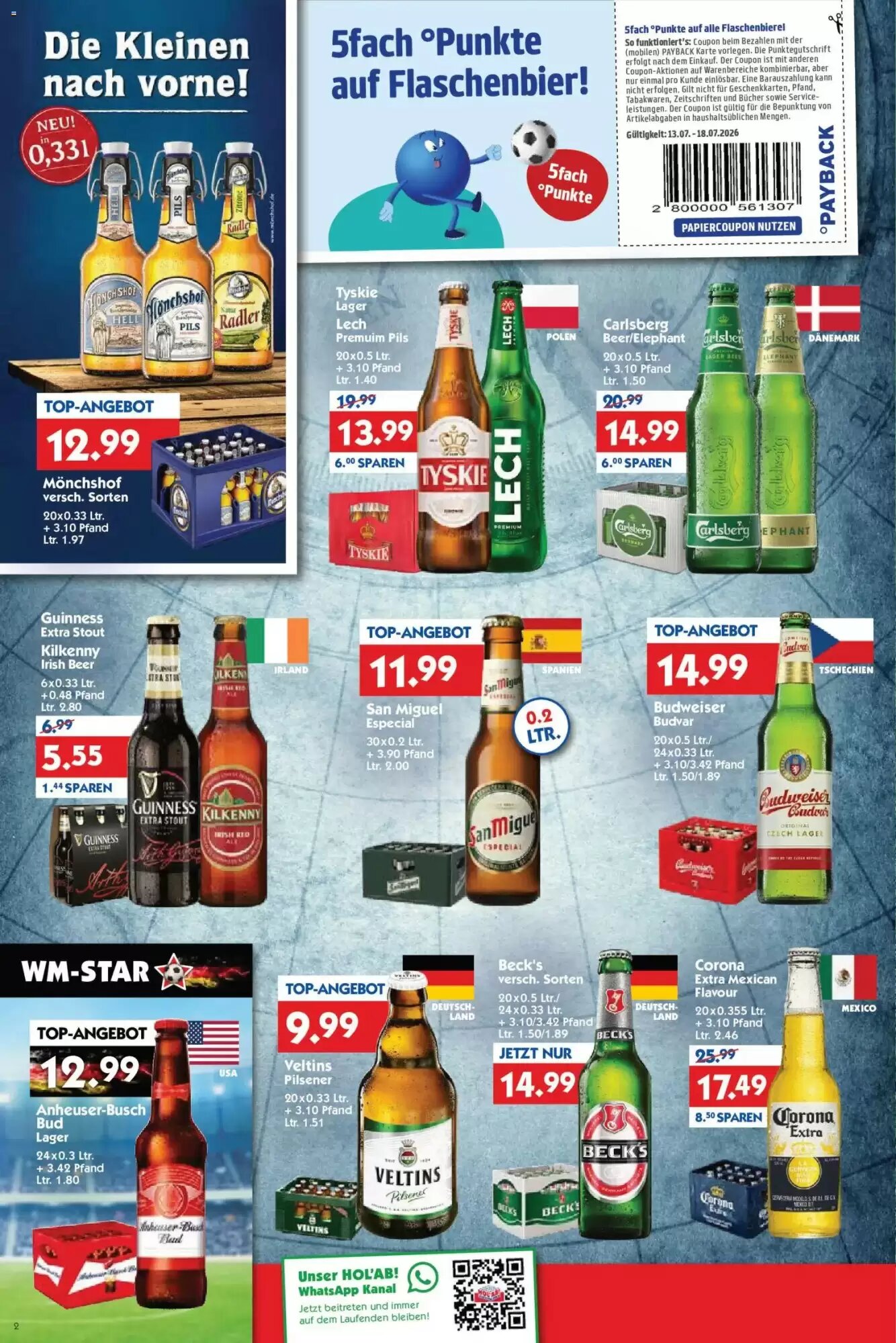 Hol'ab Getränkemarkt Prospekt (ab 13.07.2026) zum Blättern - Seite 2