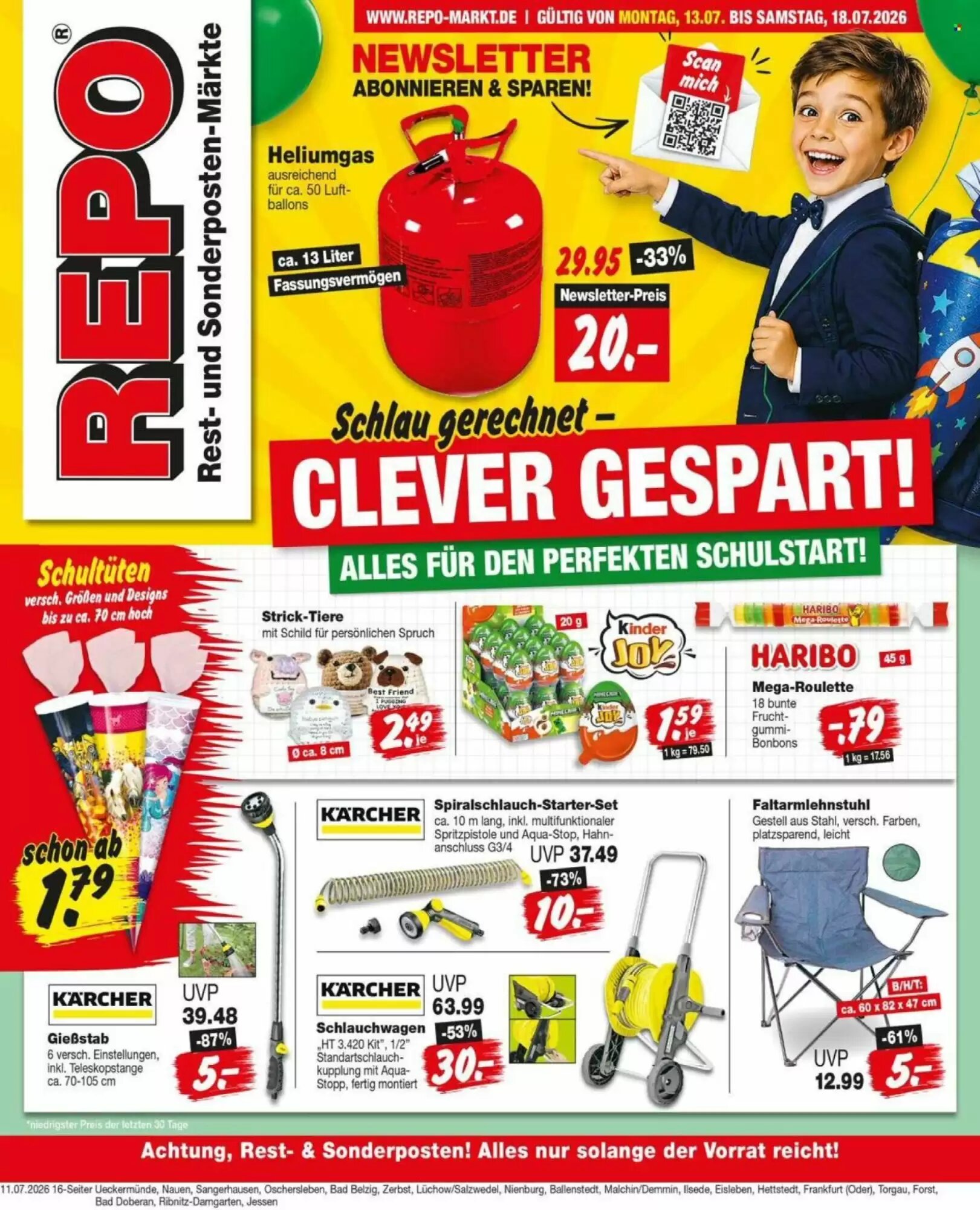 Repo Markt Prospekt (ab 13.07.2026) zum Blättern - Seite 1