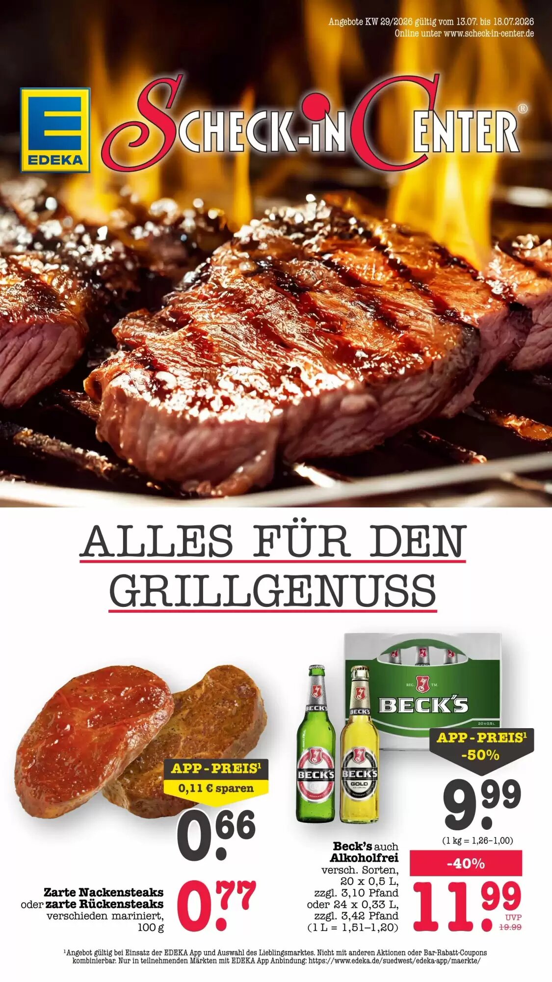 Scheck-in-Center Prospekt (ab 13.07.2026) zum Blättern - Seite 1