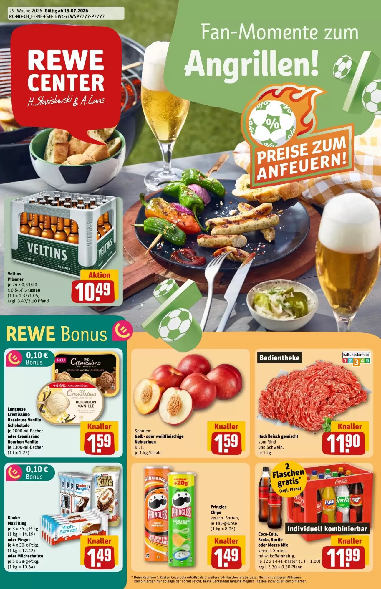 REWE Center Prospekt (ab 13.07.2026) zum Blättern - Seite 1