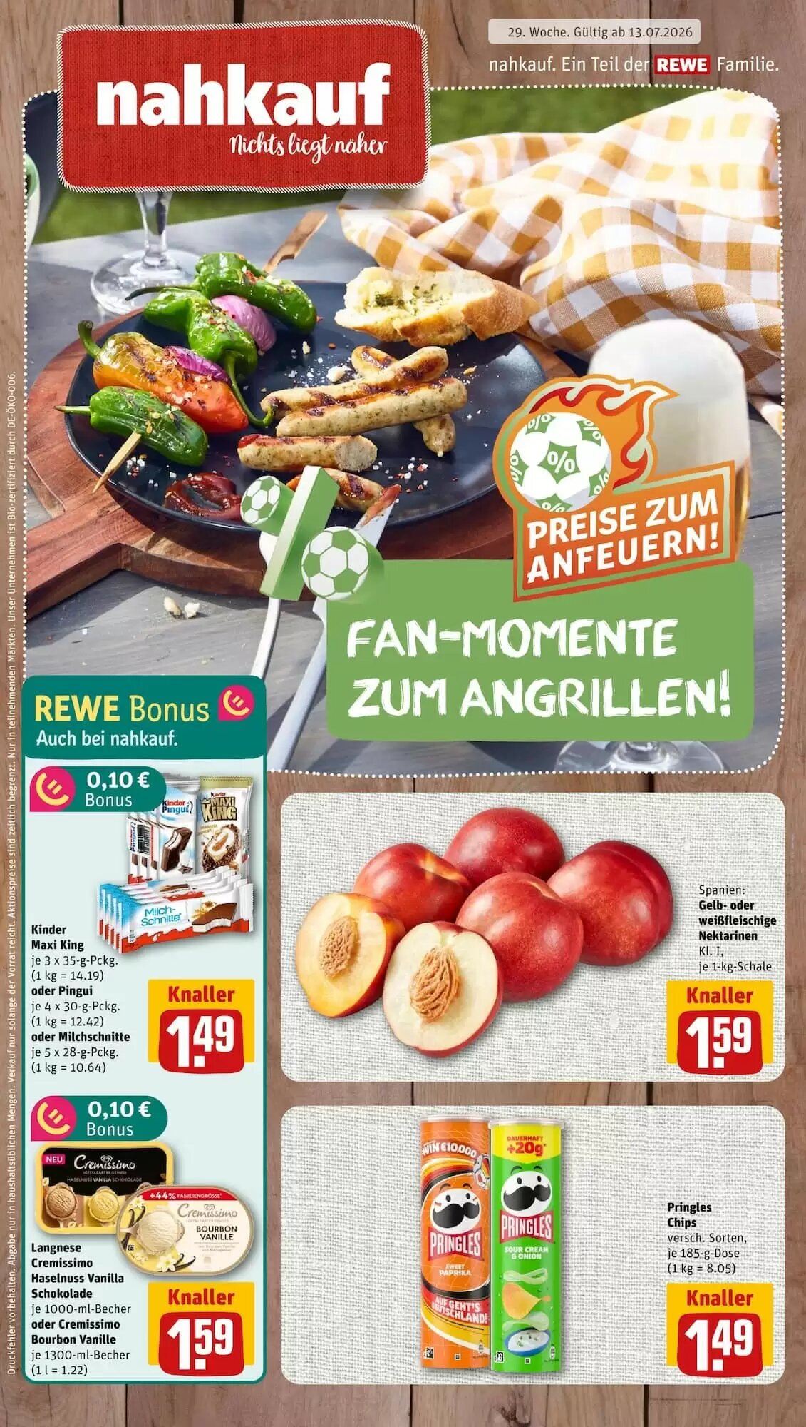 nahkauf Prospekt (ab 13.07.2026) zum Blättern - Seite 1