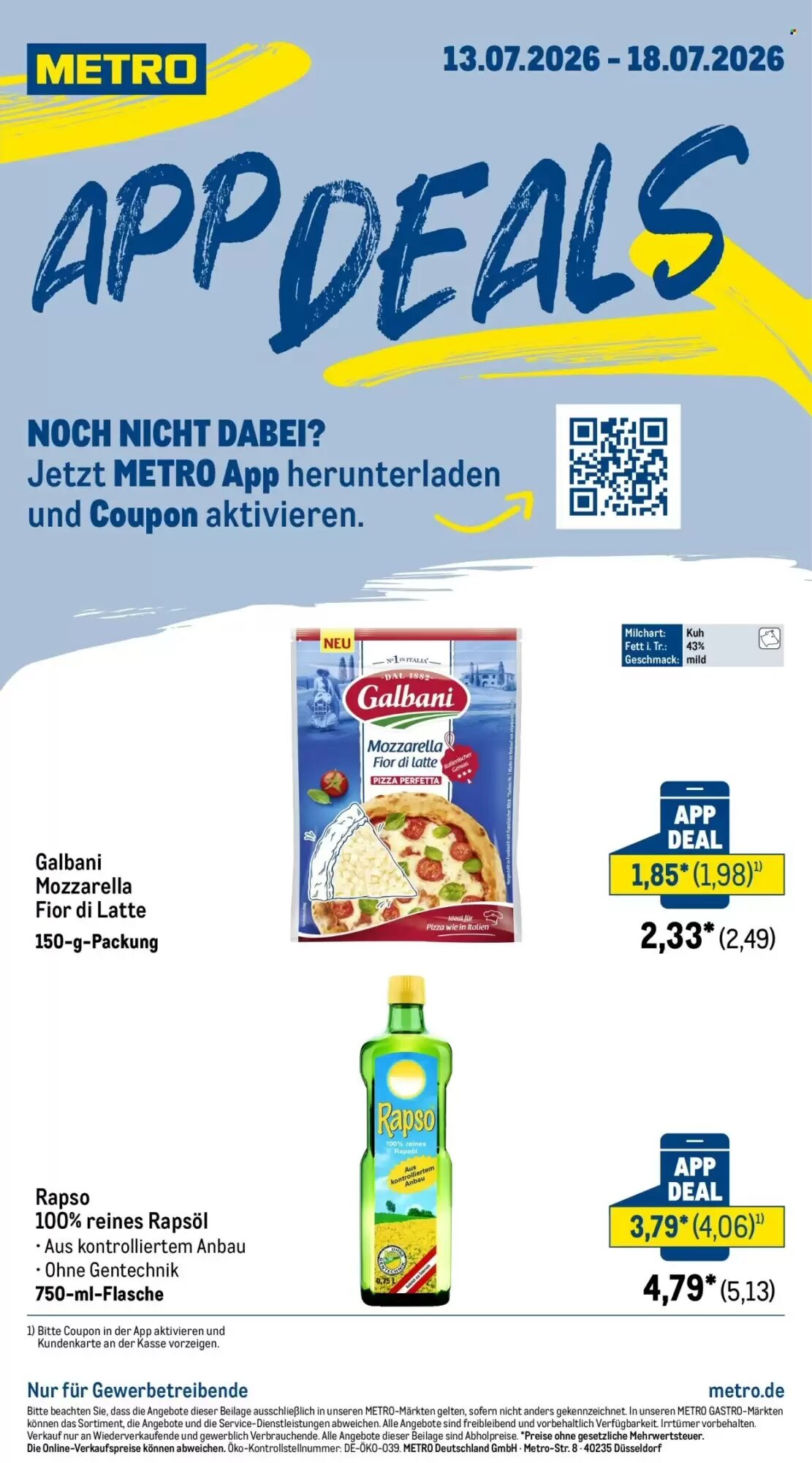 METRO Prospekt (ab 13.07.2026) zum Blättern - Seite 1