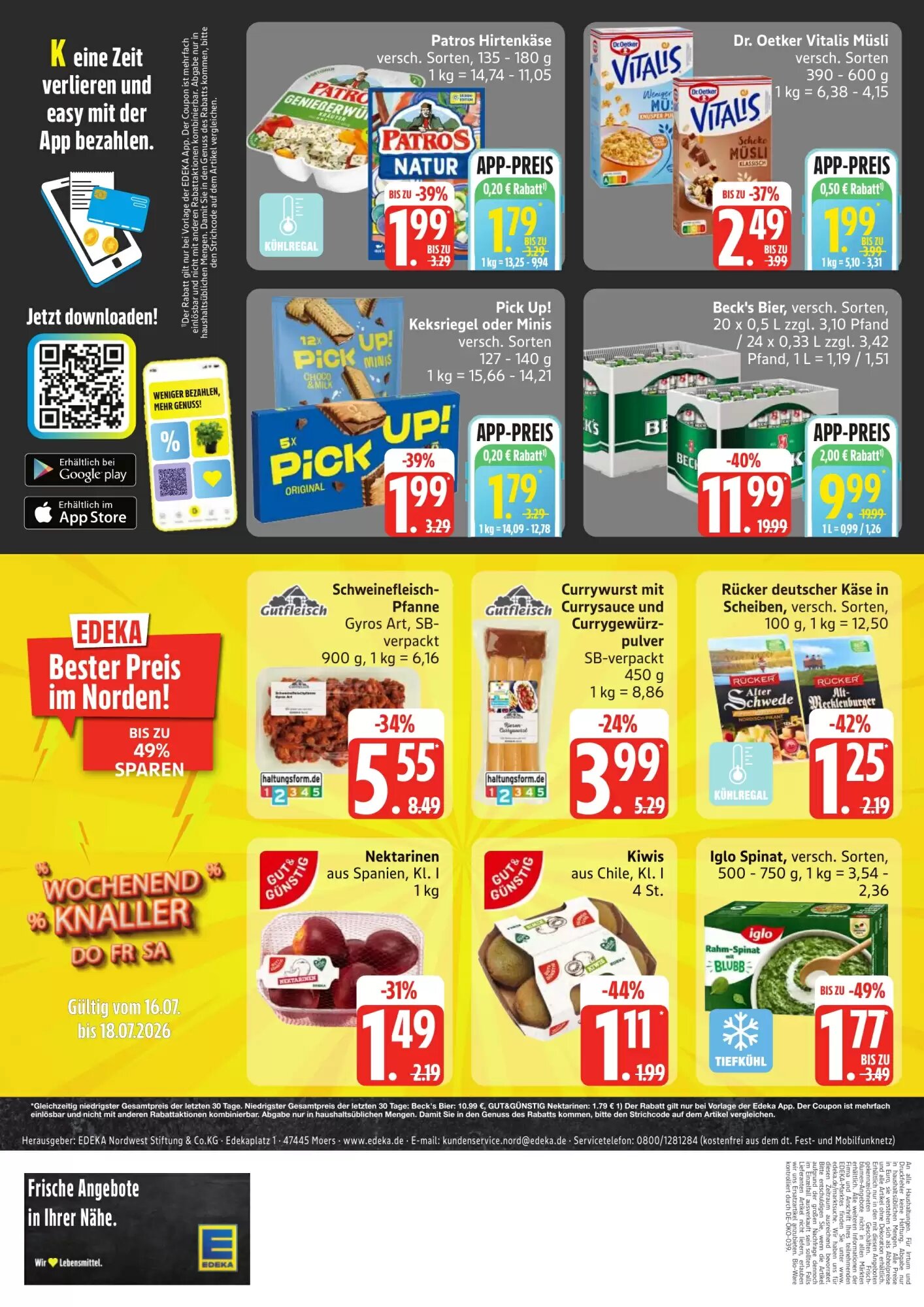 Edeka Frischemarkt Prospekt (ab 13.07.2026) zum Blättern - Seite 4