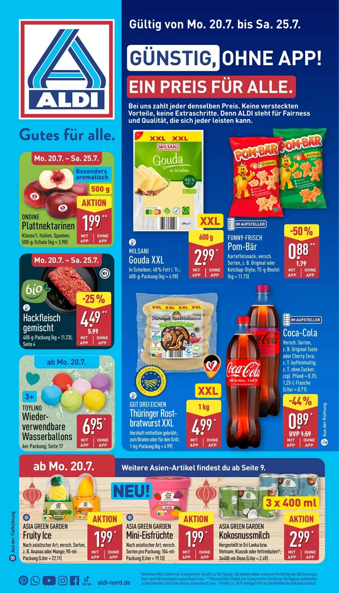 Aldi Nord Prospekt (ab 13.07.2026) zum Blättern - Seite 1