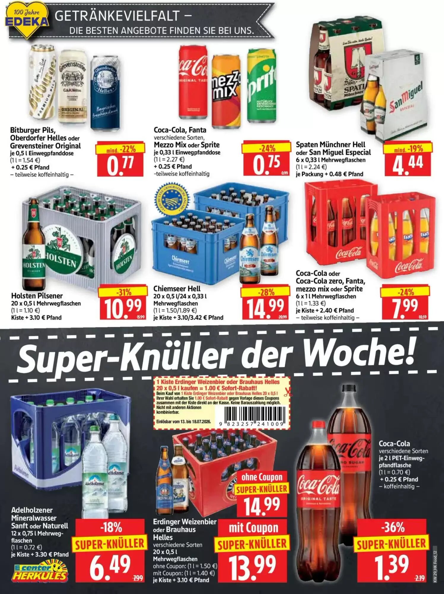 Edeka Herkules Prospekt (ab 13.07.2026) zum Blättern - Seite 12