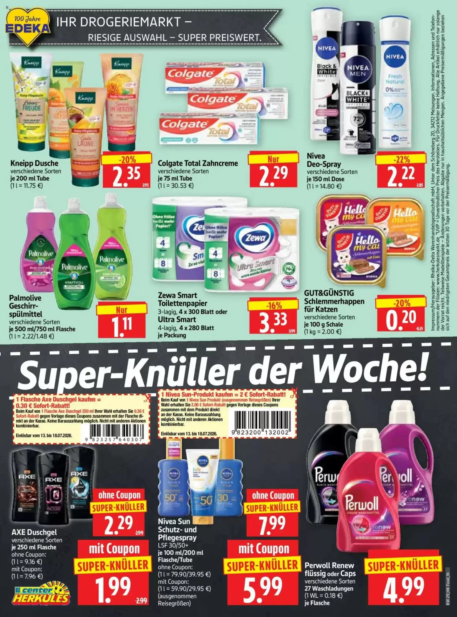 Edeka Herkules Prospekt (ab 13.07.2026) zum Blättern - Seite 16