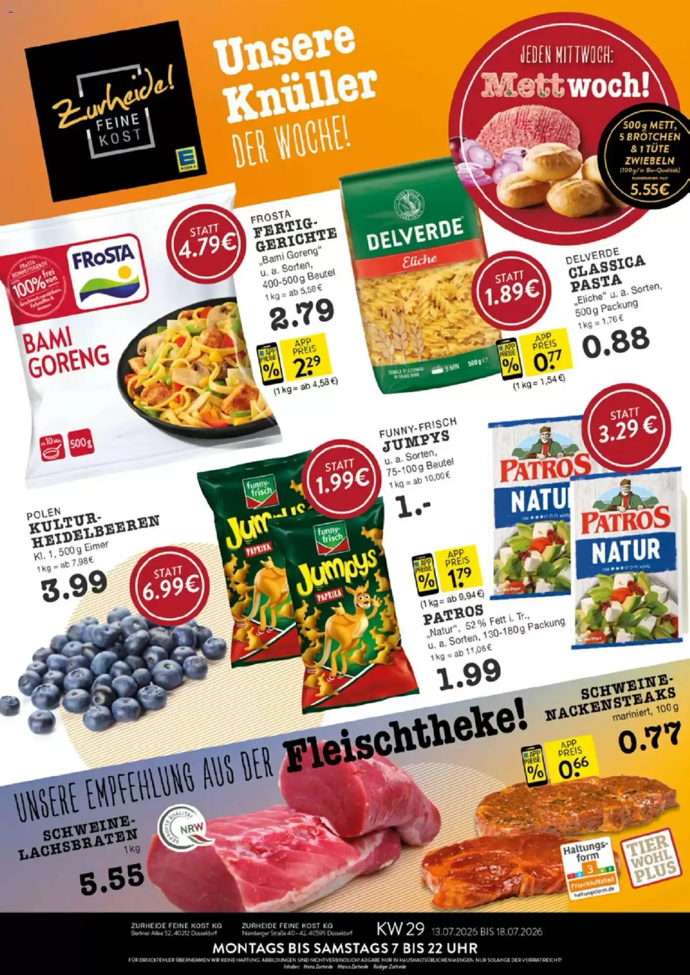 Edeka Zurheide Prospekt (ab 13.07.2026) zum Blättern - Seite 1