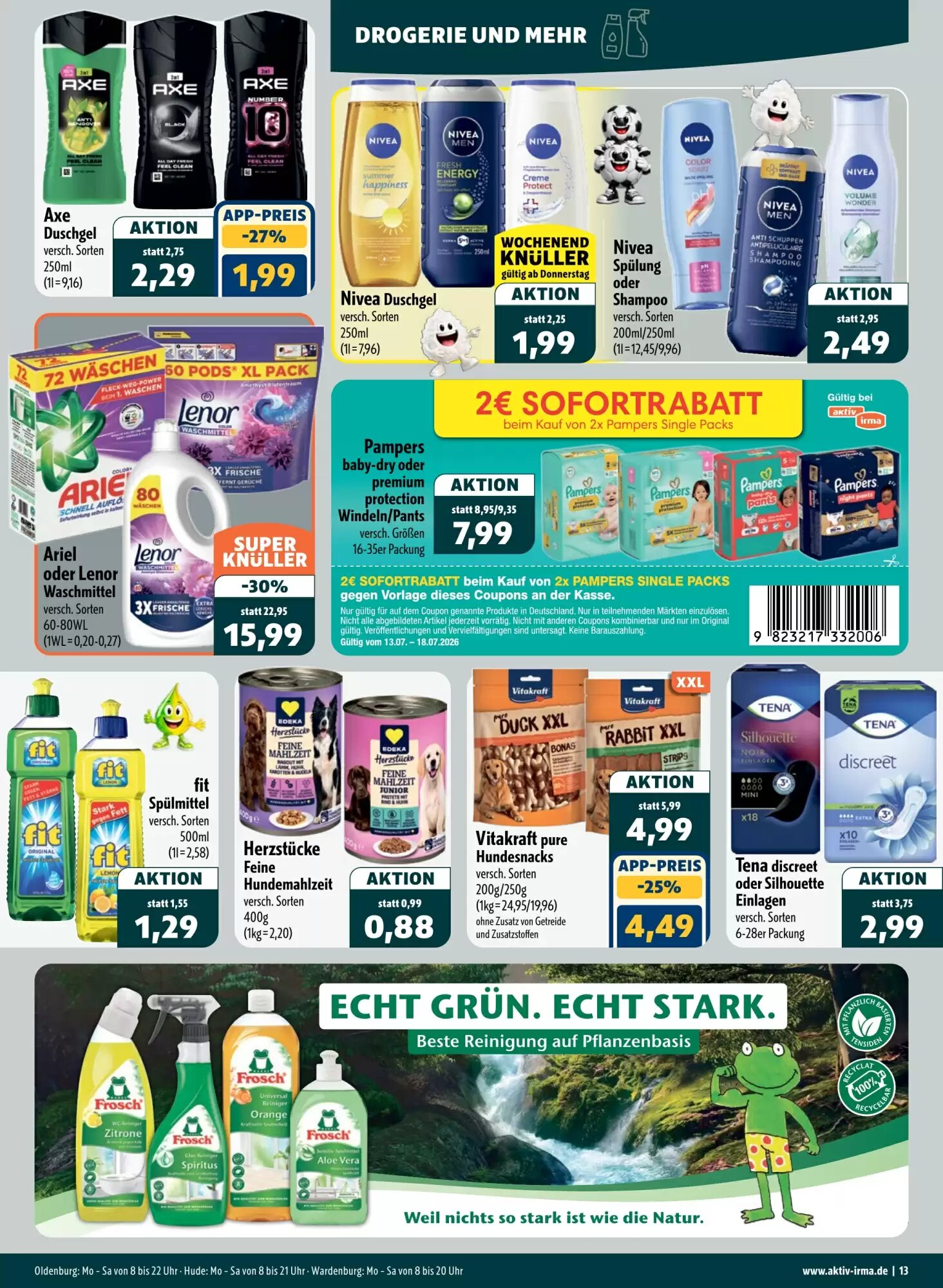 Aktiv Irma Prospekt (ab 13.07.2026) zum Blättern - Seite 13