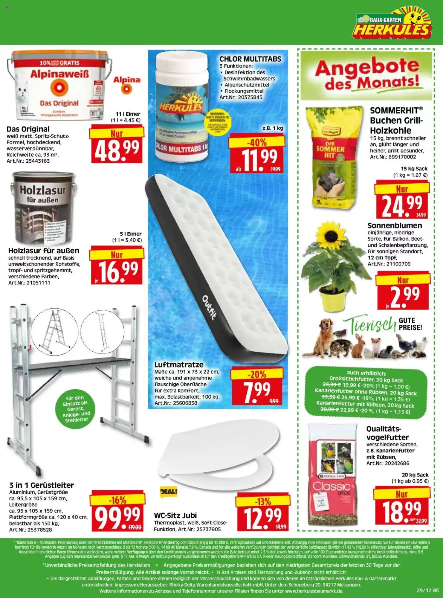 Herkules Baumarkt Prospekt (ab 13.07.2026) zum Blättern - Seite 12