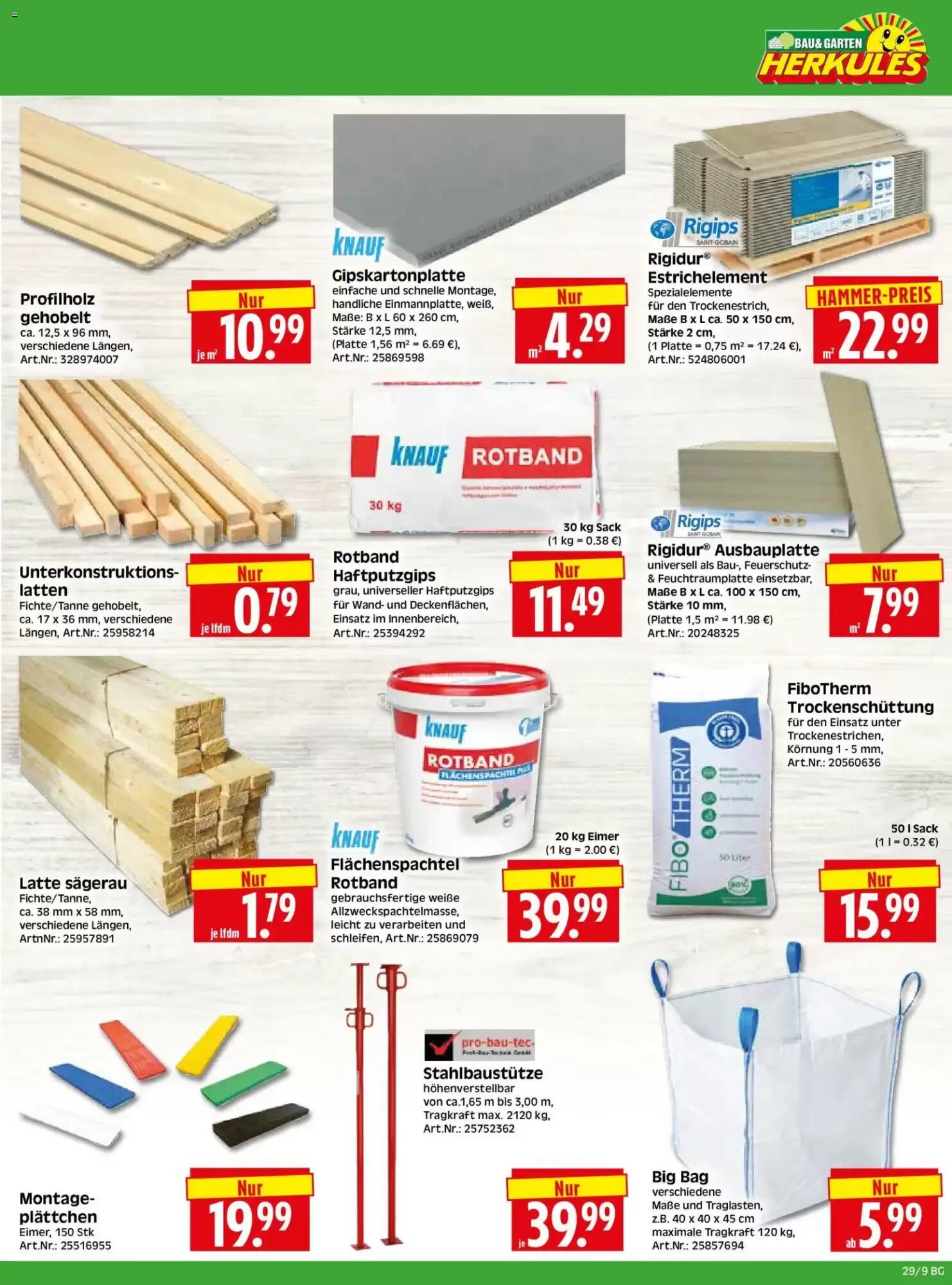 Herkules Baumarkt Prospekt (ab 13.07.2026) zum Blättern - Seite 9