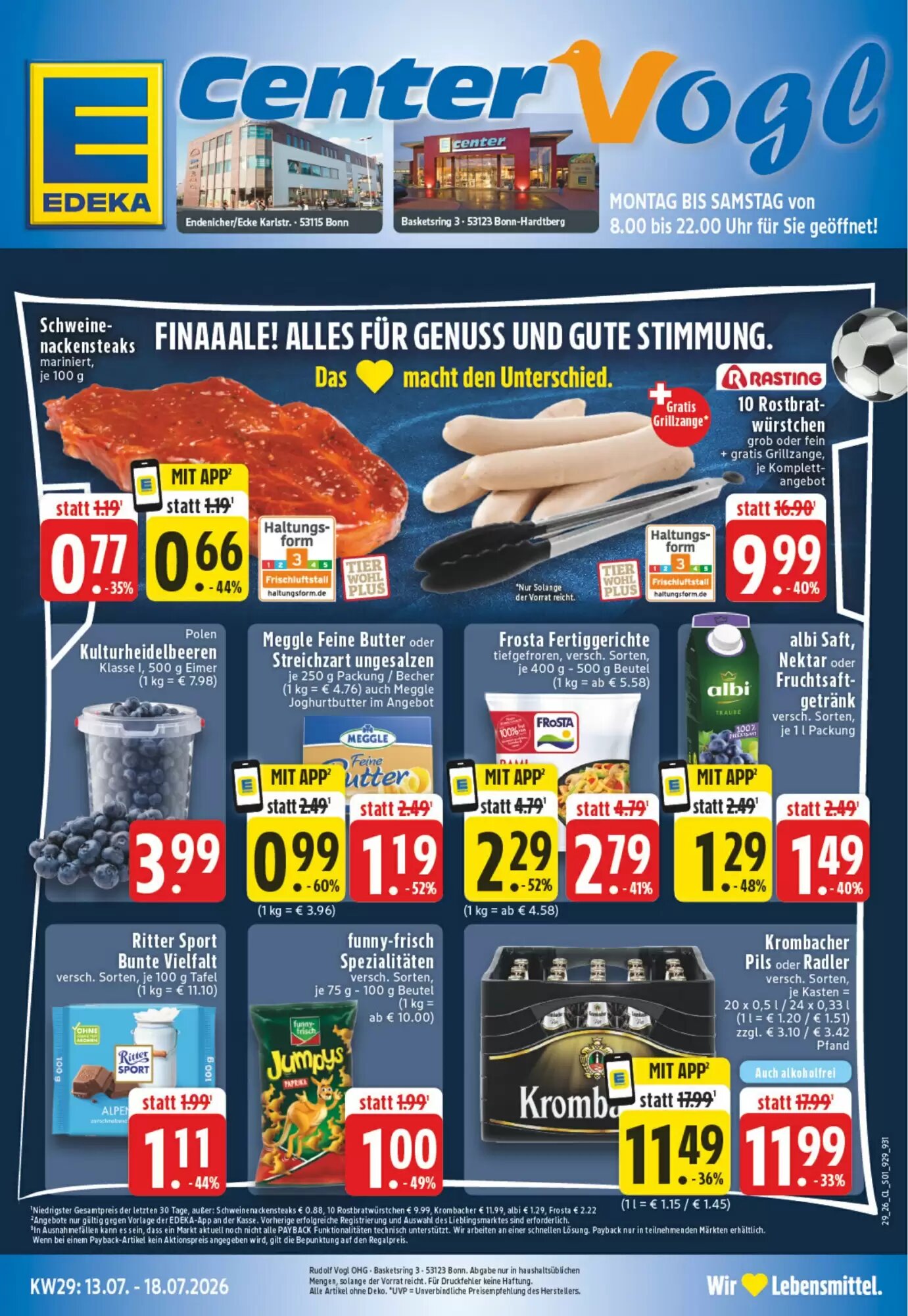 EDEKA Vogl Prospekt (ab 13.07.2026) zum Blättern - Seite 1