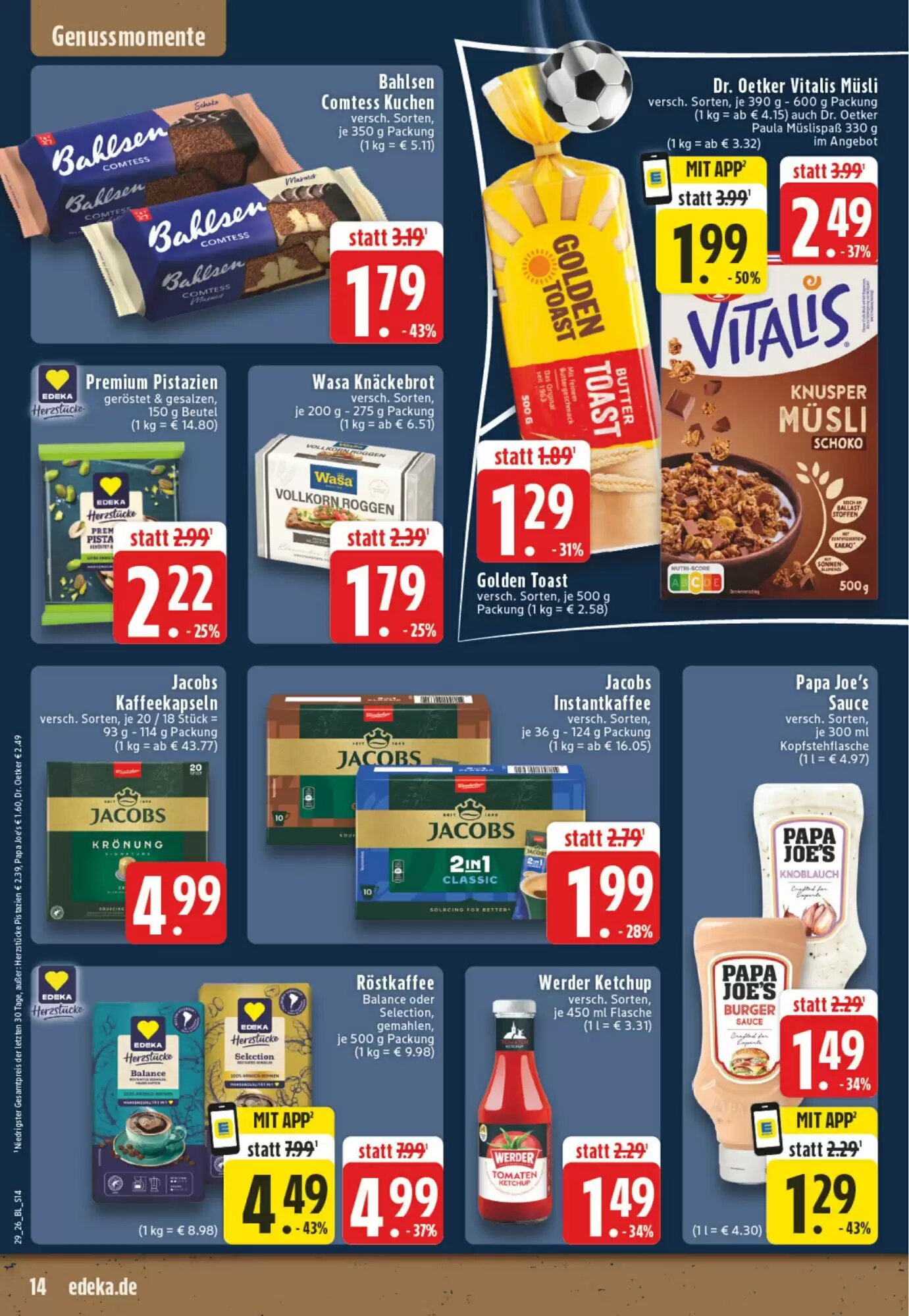 EDEKA Vogl Prospekt (ab 13.07.2026) zum Blättern - Seite 14