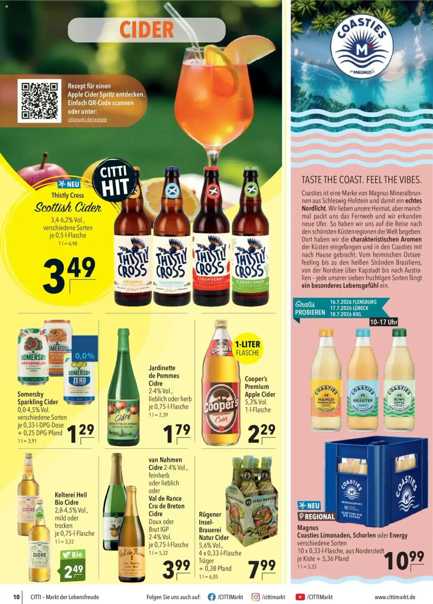 CITTI Markt Prospekt (ab 15.07.2026) zum Blättern - Seite 10