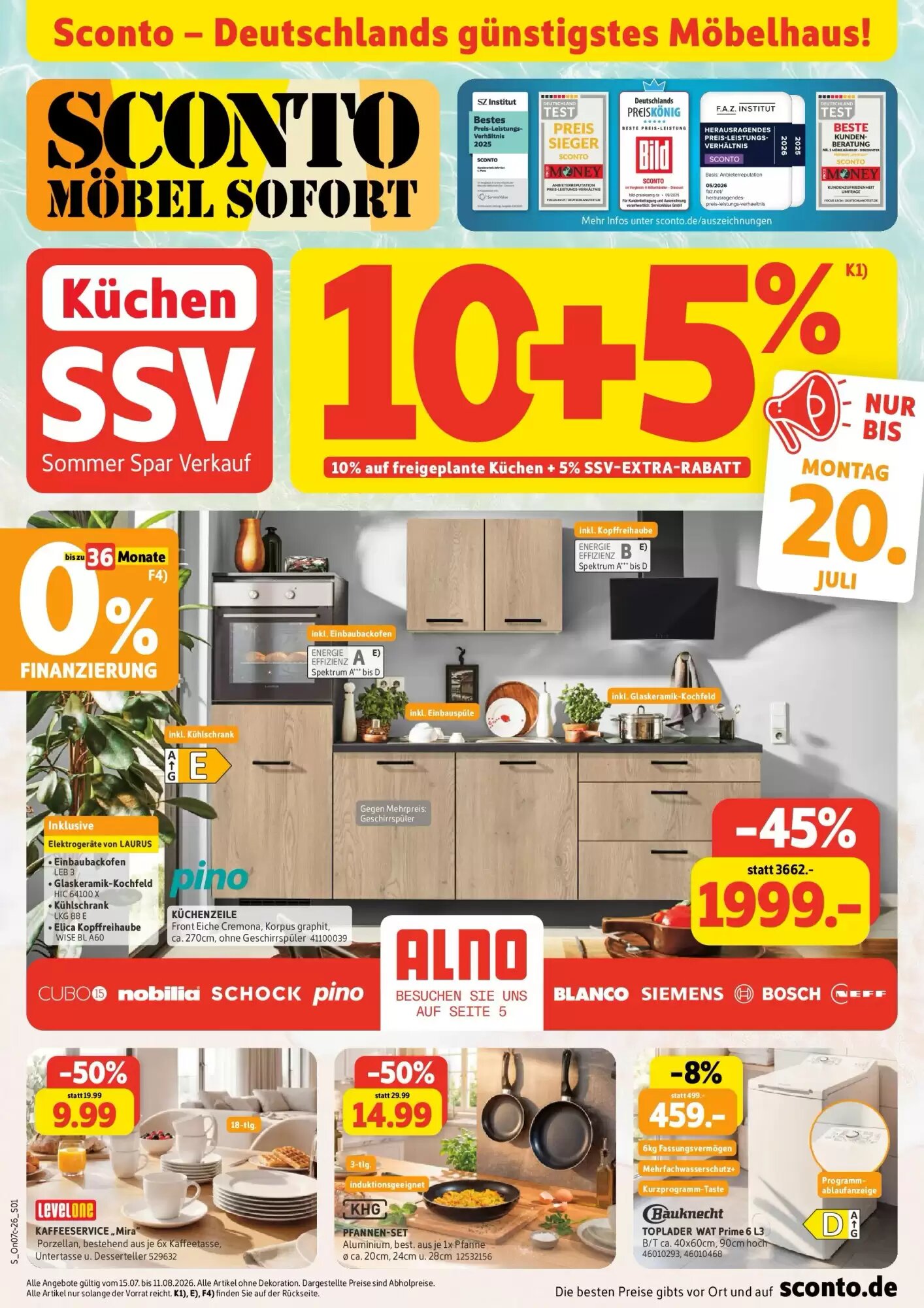 SCONTO Prospekt (ab 15.07.2026) zum Blättern - Seite 1