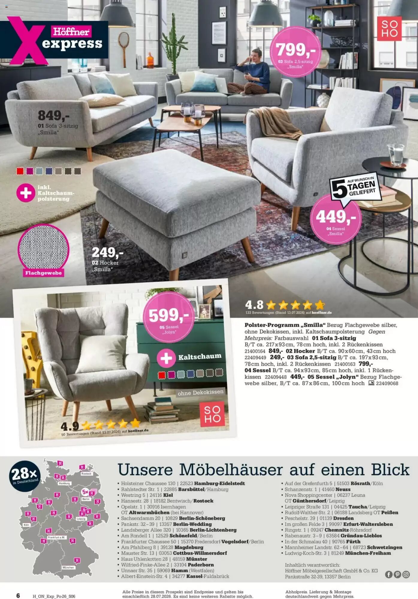 Höffner Prospekt (ab 15.07.2026) zum Blättern - Seite 6