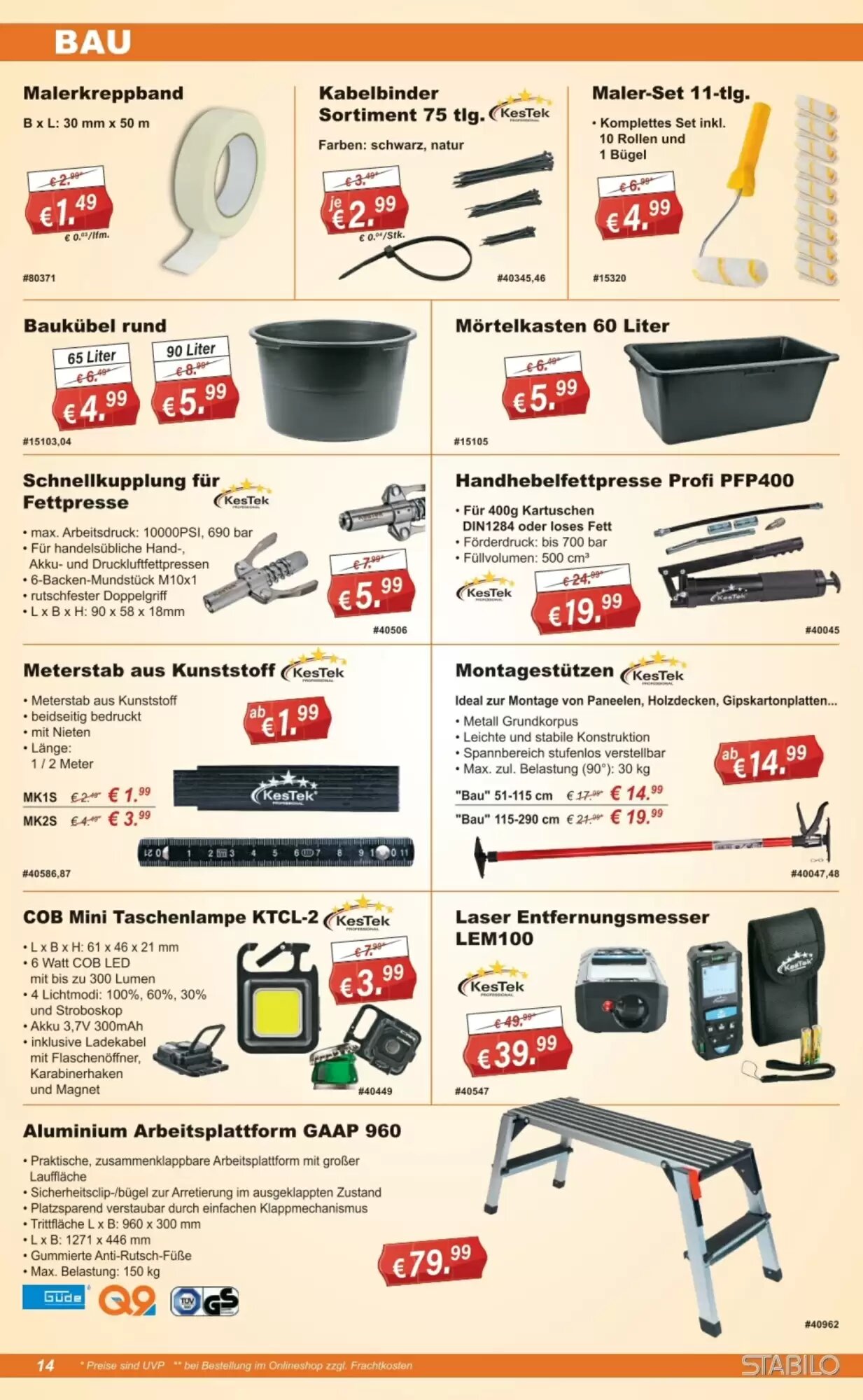 Stabilo Fachmarkt Prospekt (ab 15.07.2026) zum Blättern - Seite 14