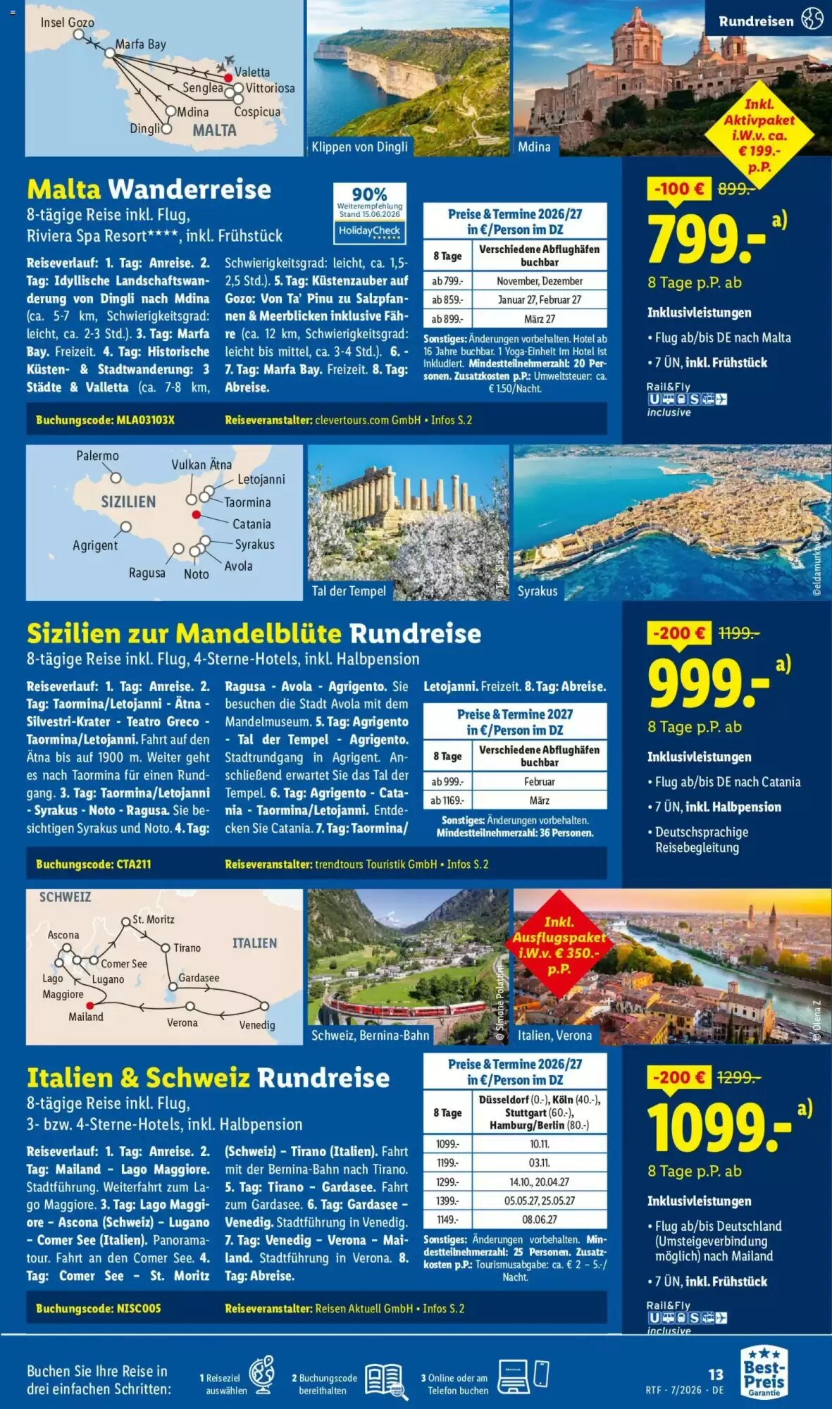 Lidl Reisen Prospekt (ab 15.07.2026) zum Blättern - Seite 13