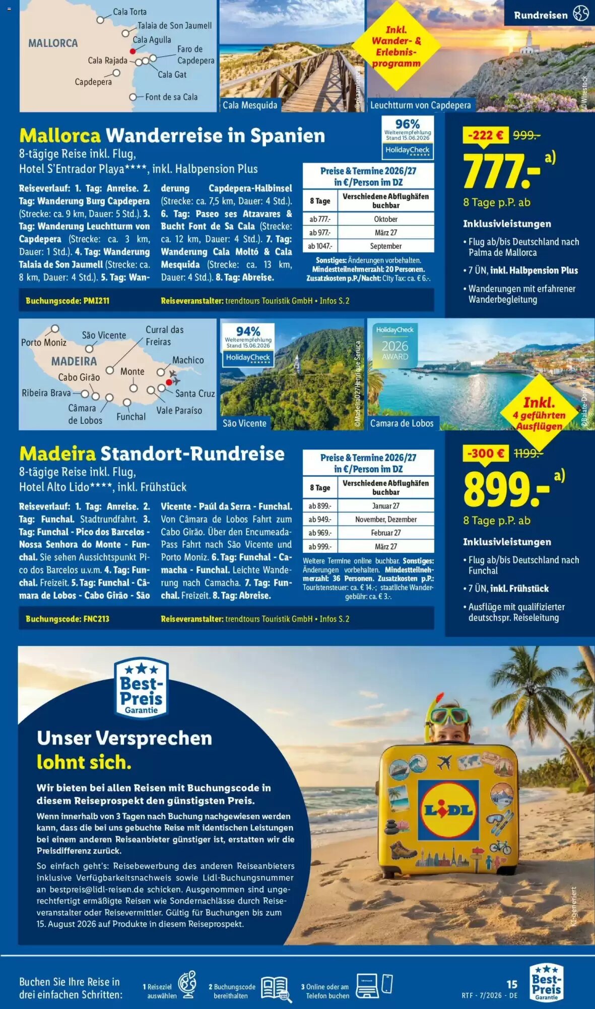 Lidl Reisen Prospekt (ab 15.07.2026) zum Blättern - Seite 15