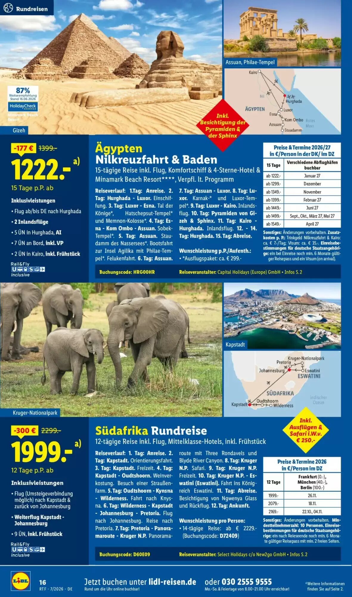 Lidl Reisen Prospekt (ab 15.07.2026) zum Blättern - Seite 16