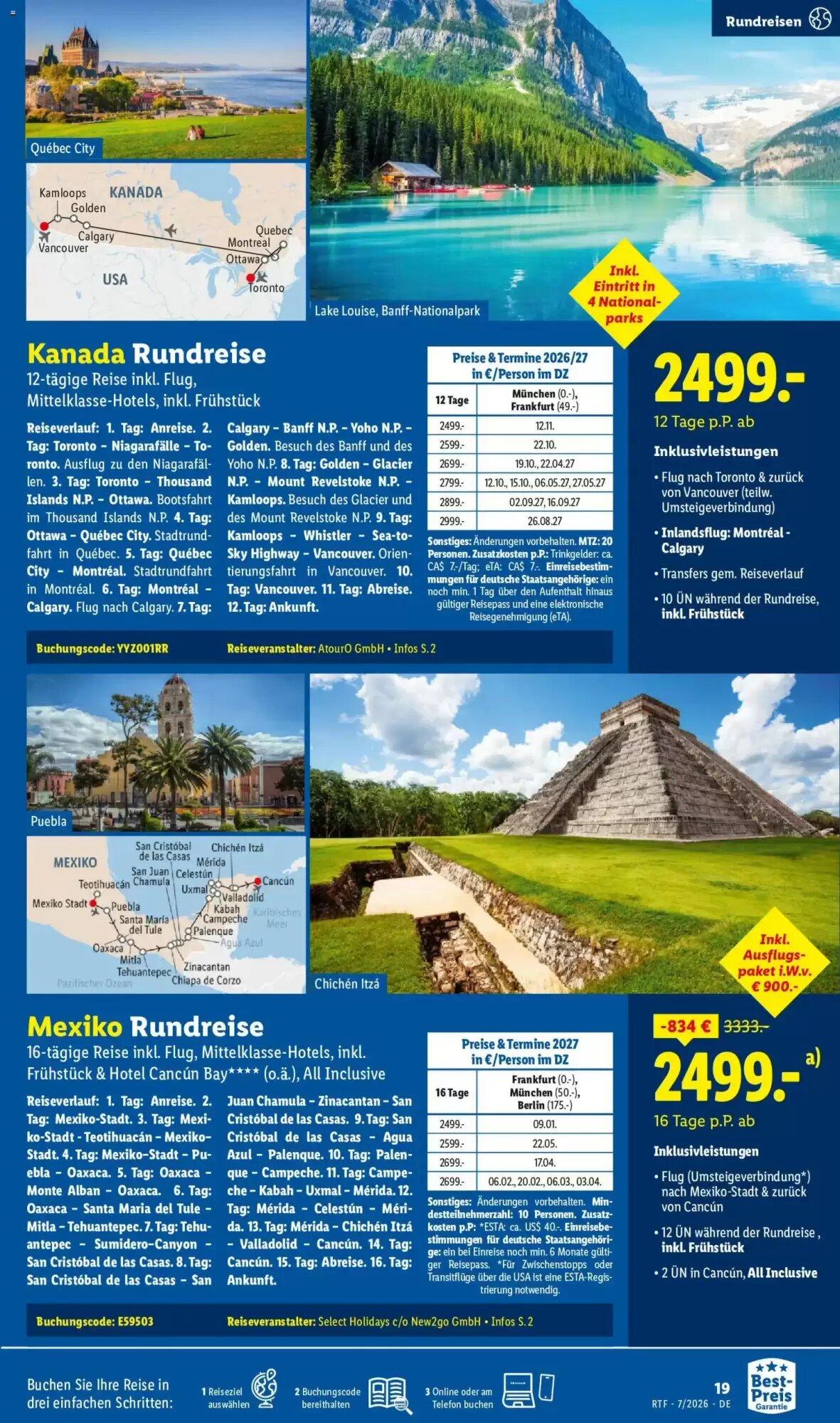 Lidl Reisen Prospekt (ab 15.07.2026) zum Blättern - Seite 19