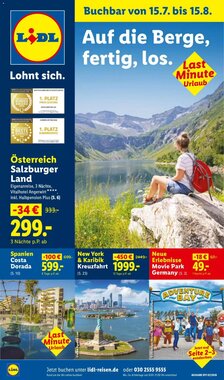 Lidl Reisen Prospekt (ab 15.07.2026) zum Blättern