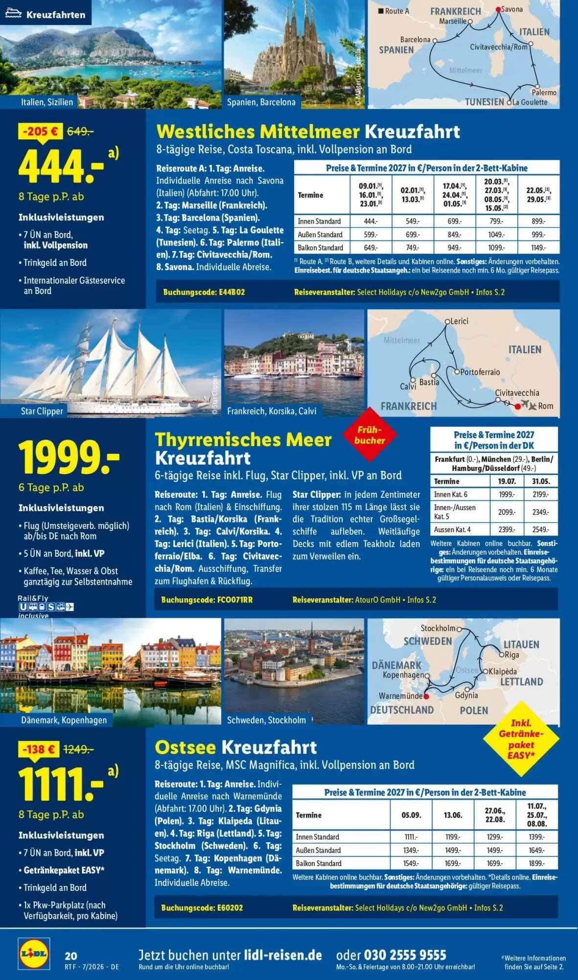 Lidl Reisen Prospekt (ab 15.07.2026) zum Blättern - Seite 20