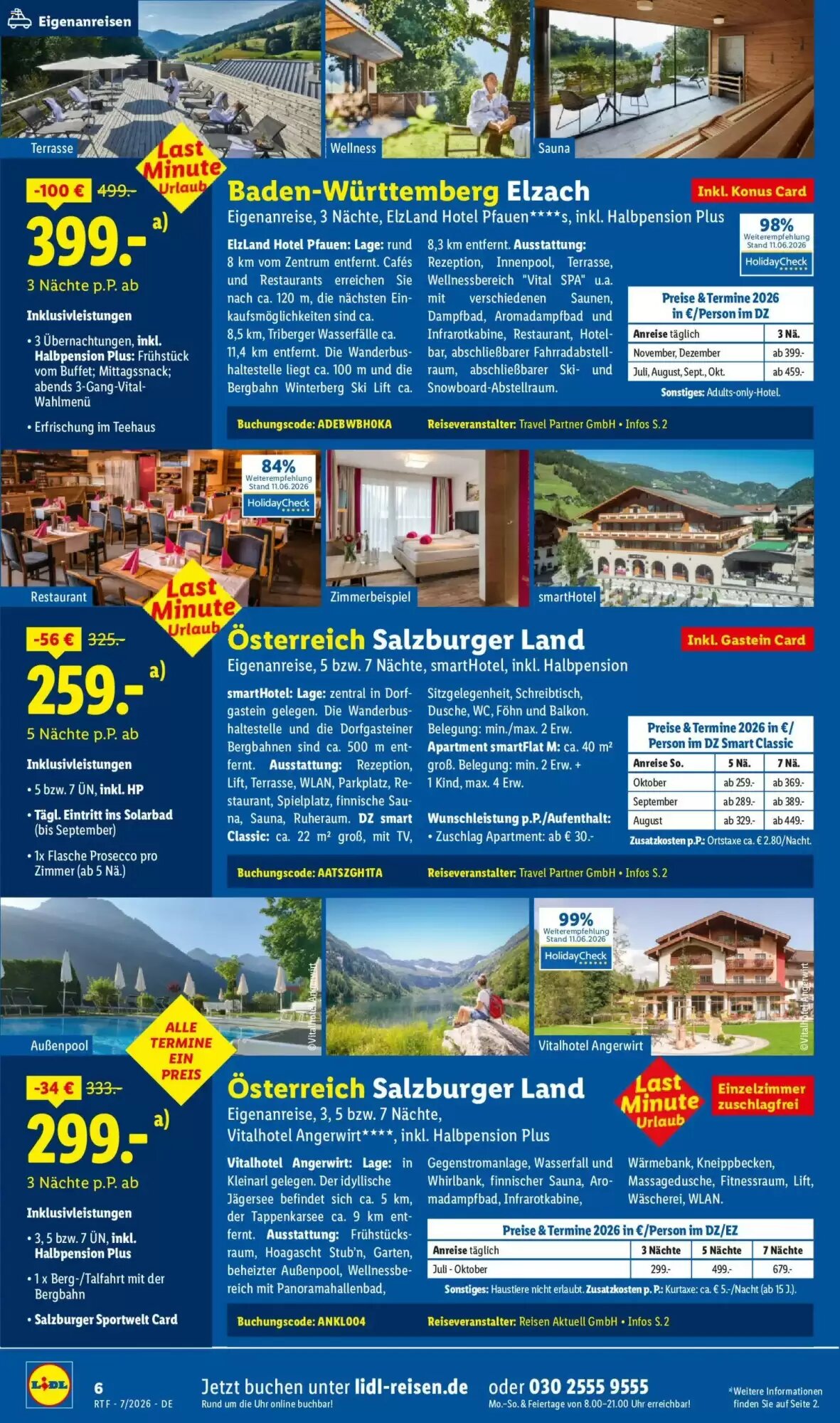 Lidl Reisen Prospekt (ab 15.07.2026) zum Blättern - Seite 6