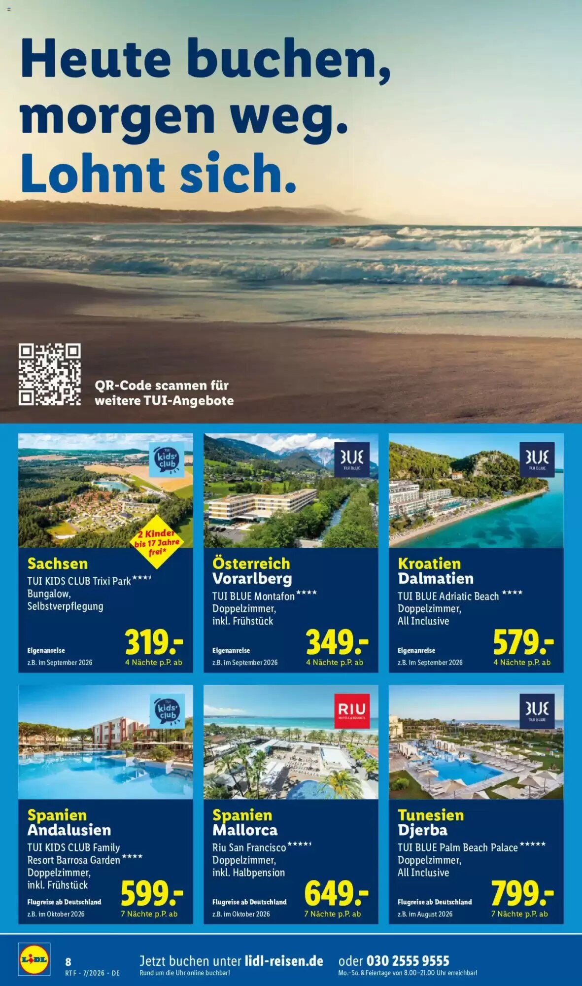 Lidl Reisen Prospekt (ab 15.07.2026) zum Blättern - Seite 8