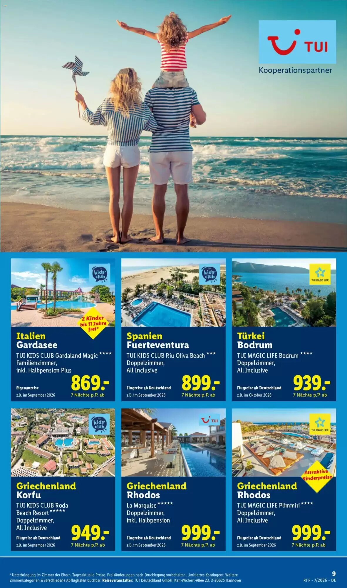 Lidl Reisen Prospekt (ab 15.07.2026) zum Blättern - Seite 9