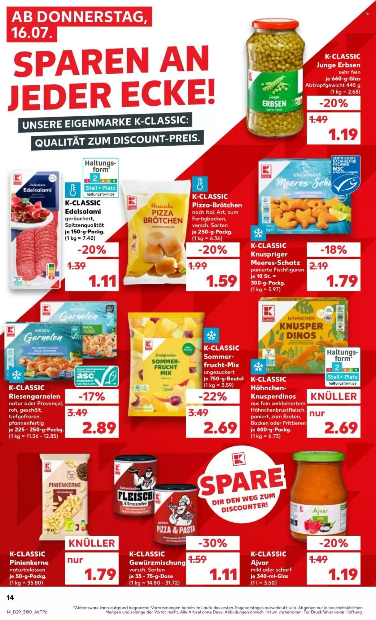 Kaufland Prospekt (ab 16.07.2026) zum Blättern - Seite 14
