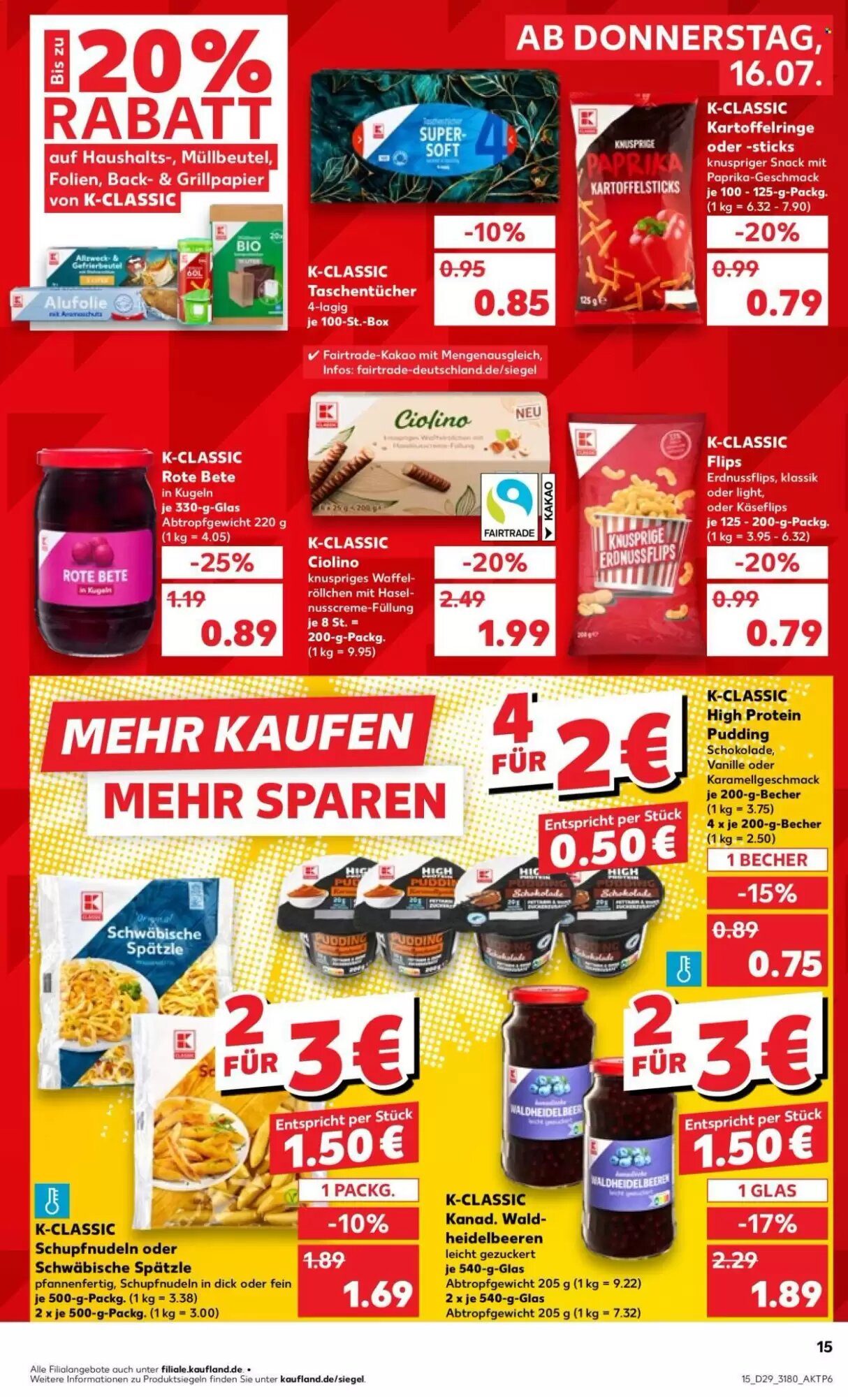 Kaufland Prospekt (ab 16.07.2026) zum Blättern - Seite 15