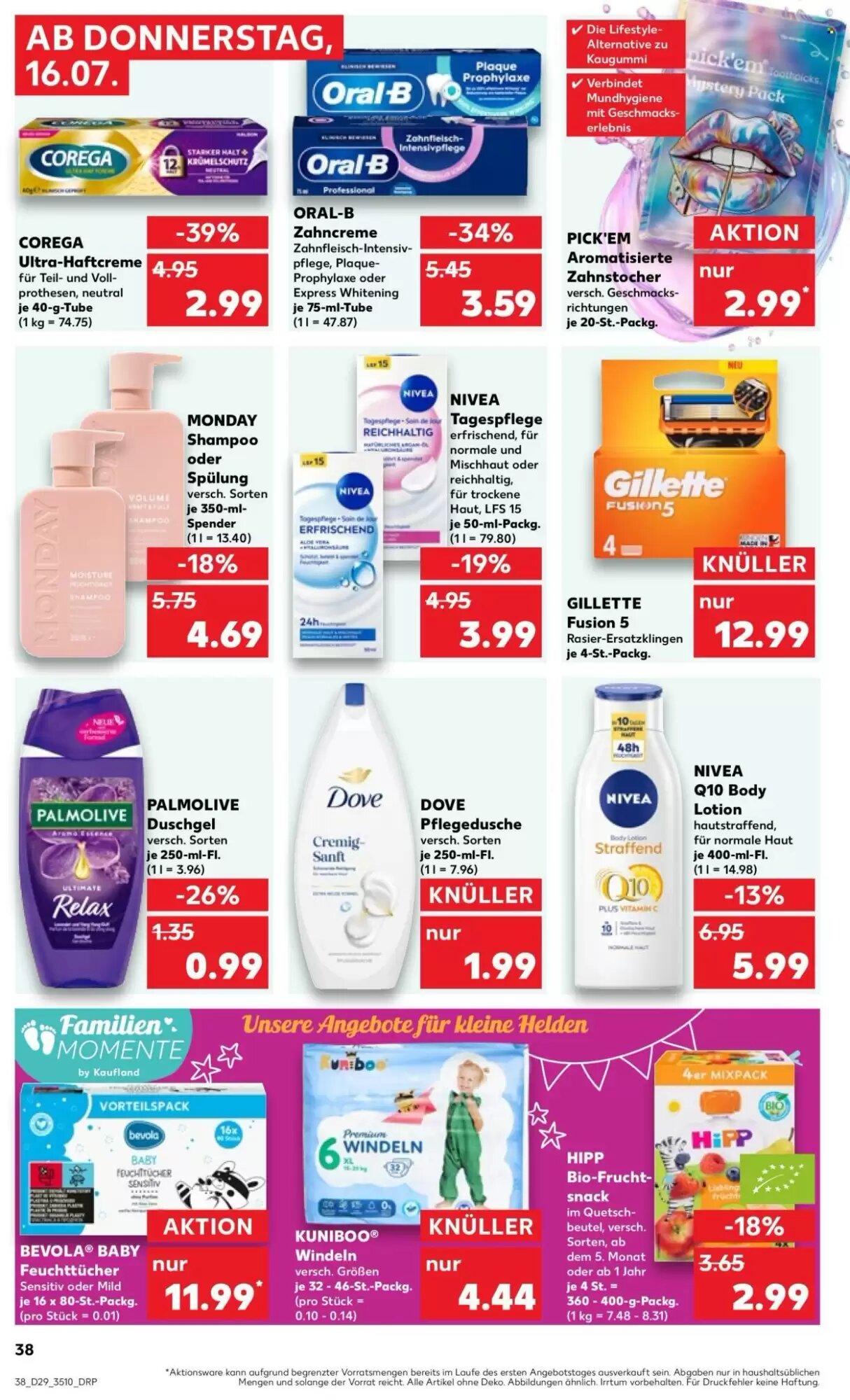 Kaufland Prospekt (ab 16.07.2026) zum Blättern - Seite 38